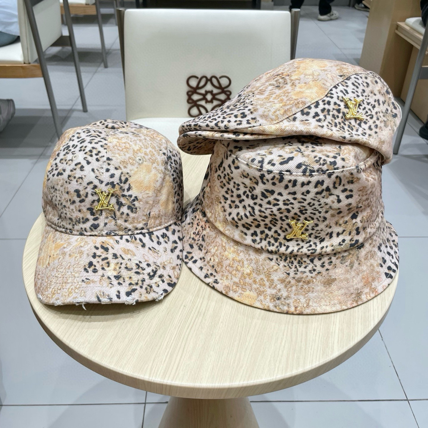  Lv路易威登2025新款豹纹做旧款棒球帽，专柜经典款，男女通用