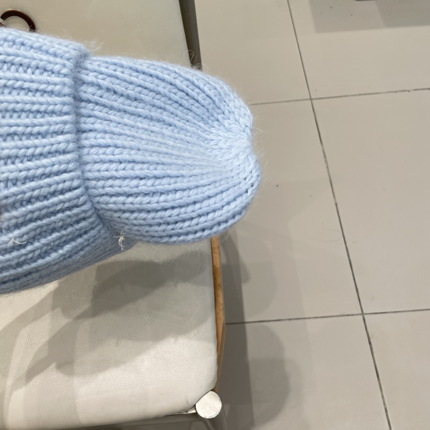  gucci古奇兔毛毛线帽女秋冬韩国大头围黑色帽子日系显脸小针织线帽宽松冷帽