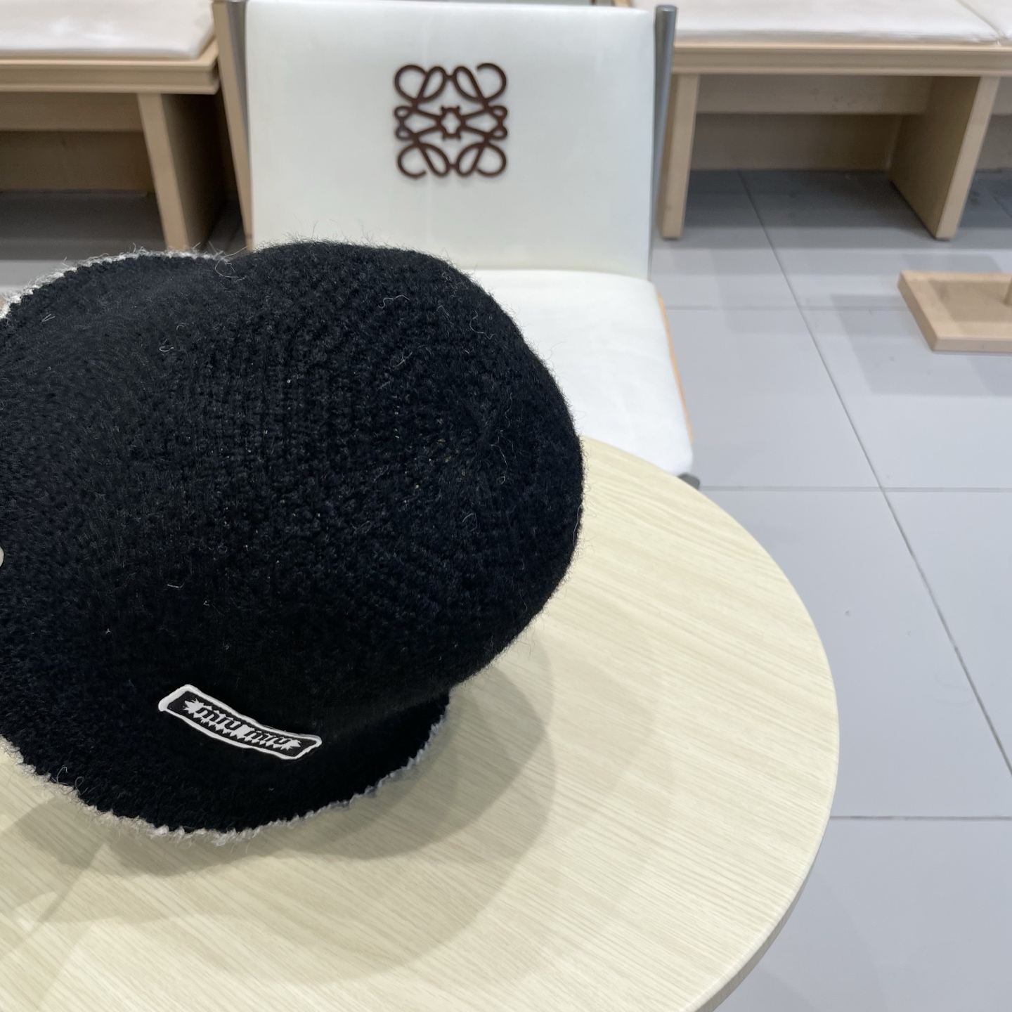  miumiu缪缪毛绒渔夫帽子女秋冬2025新款小香风显脸小素颜针织水桶帽盆帽