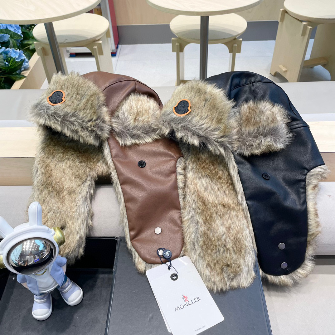  moncler吉普冬季加厚保暖帽子骑行加绒护耳雷锋帽东北户外顶风棉帽