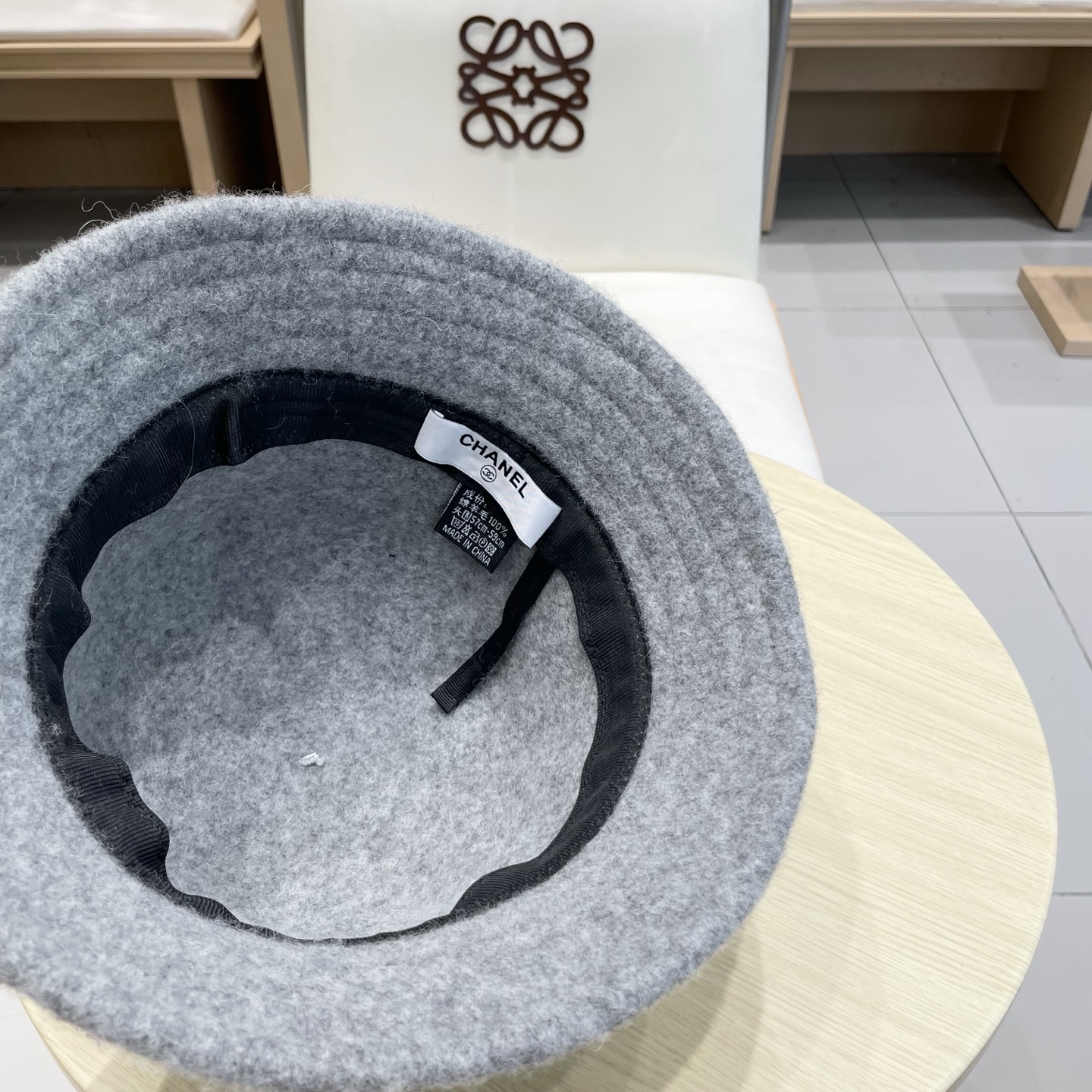  chanel香奈儿羊毛帽子女秋冬新款韩版百搭纯色毛呢渔夫帽可折叠显脸小保暖盆帽