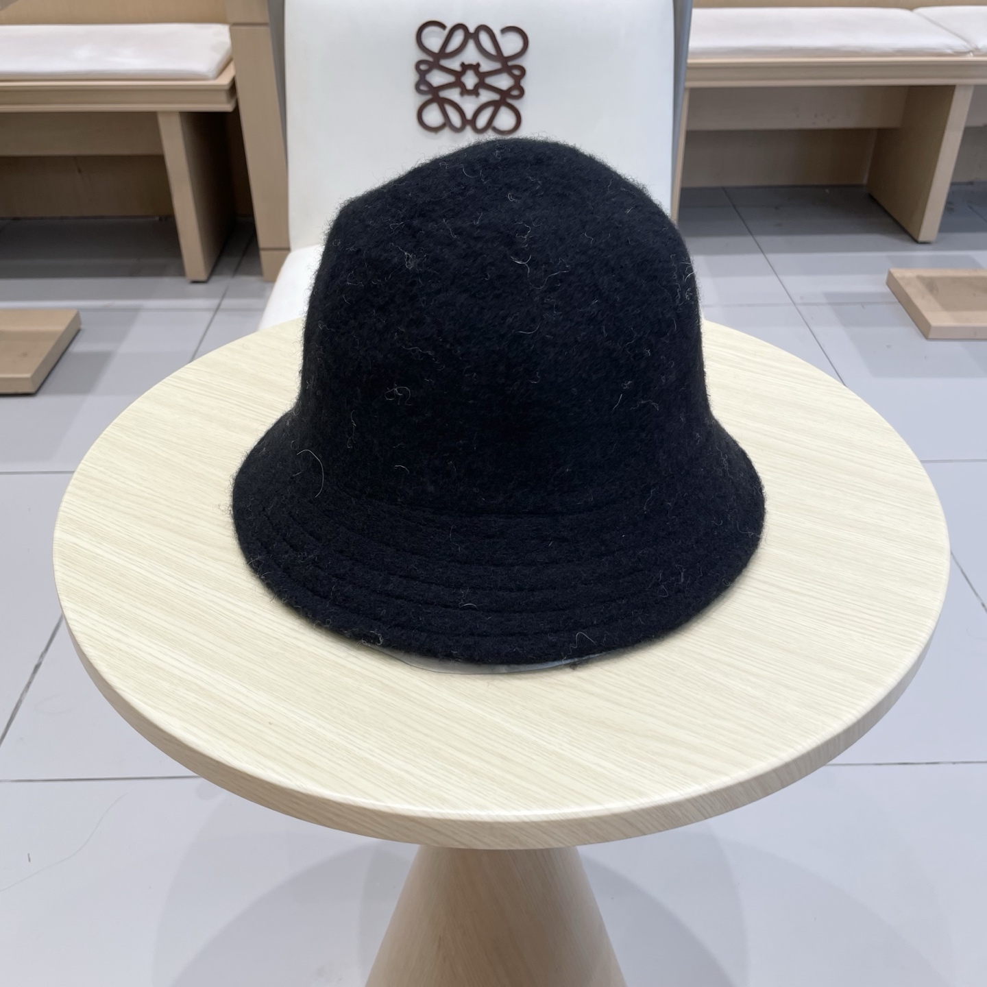  chanel香奈儿羊毛帽子女秋冬新款韩版百搭纯色毛呢渔夫帽可折叠显脸小保暖盆帽