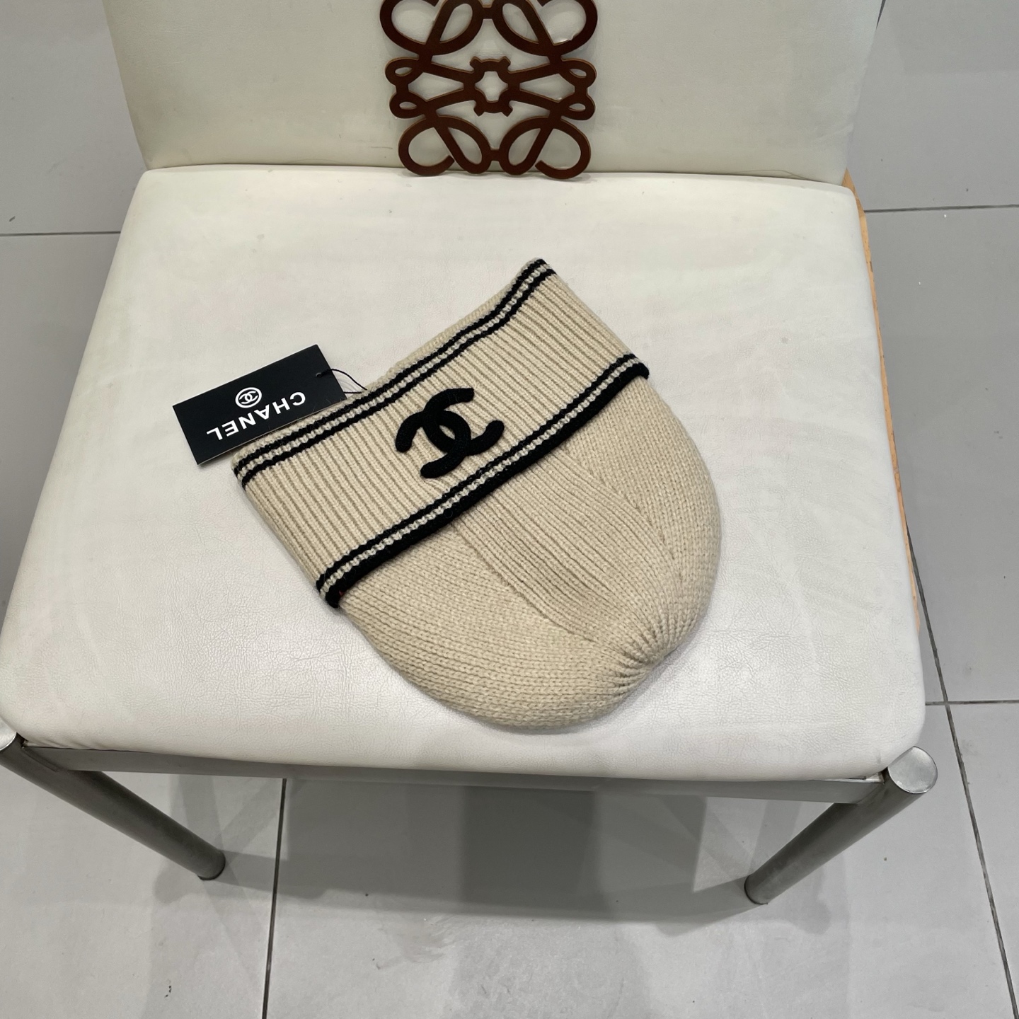  chanel香奈儿网红针织毛线帽冬女针织羊毛绒套头护耳包头帽防寒挡风加厚保暖