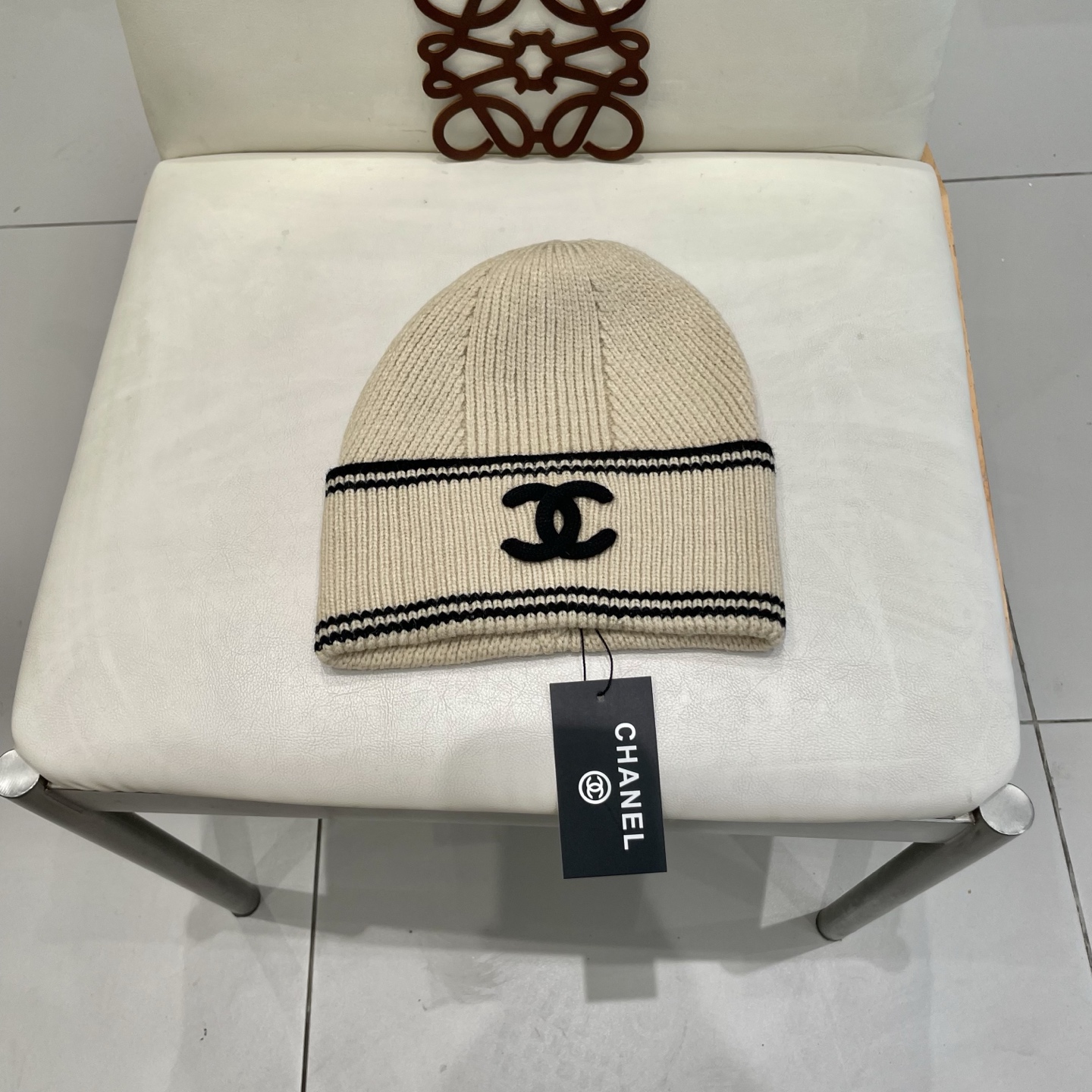  chanel香奈儿网红针织毛线帽冬女针织羊毛绒套头护耳包头帽防寒挡风加厚保暖