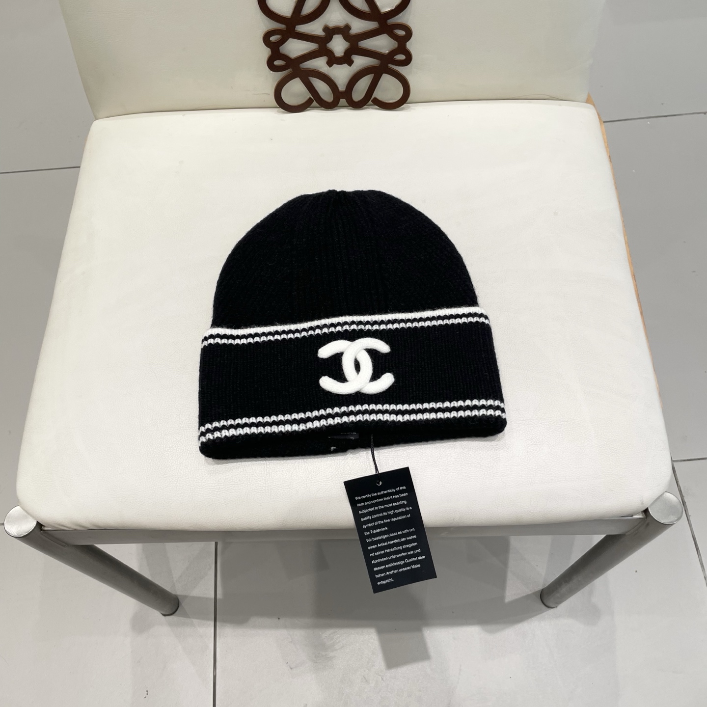  chanel香奈儿网红针织毛线帽冬女针织羊毛绒套头护耳包头帽防寒挡风加厚保暖