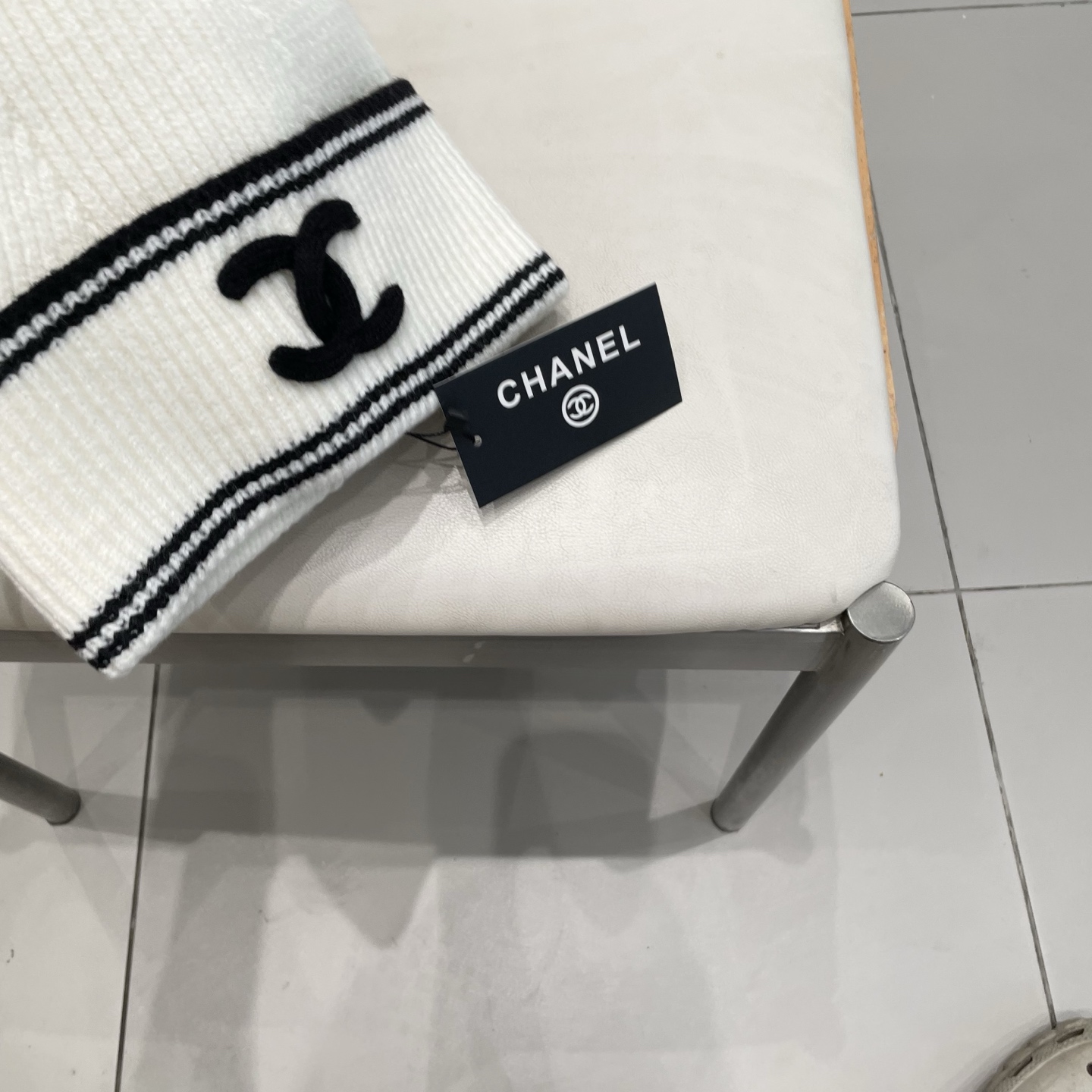  chanel香奈儿网红针织毛线帽冬女针织羊毛绒套头护耳包头帽防寒挡风加厚保暖