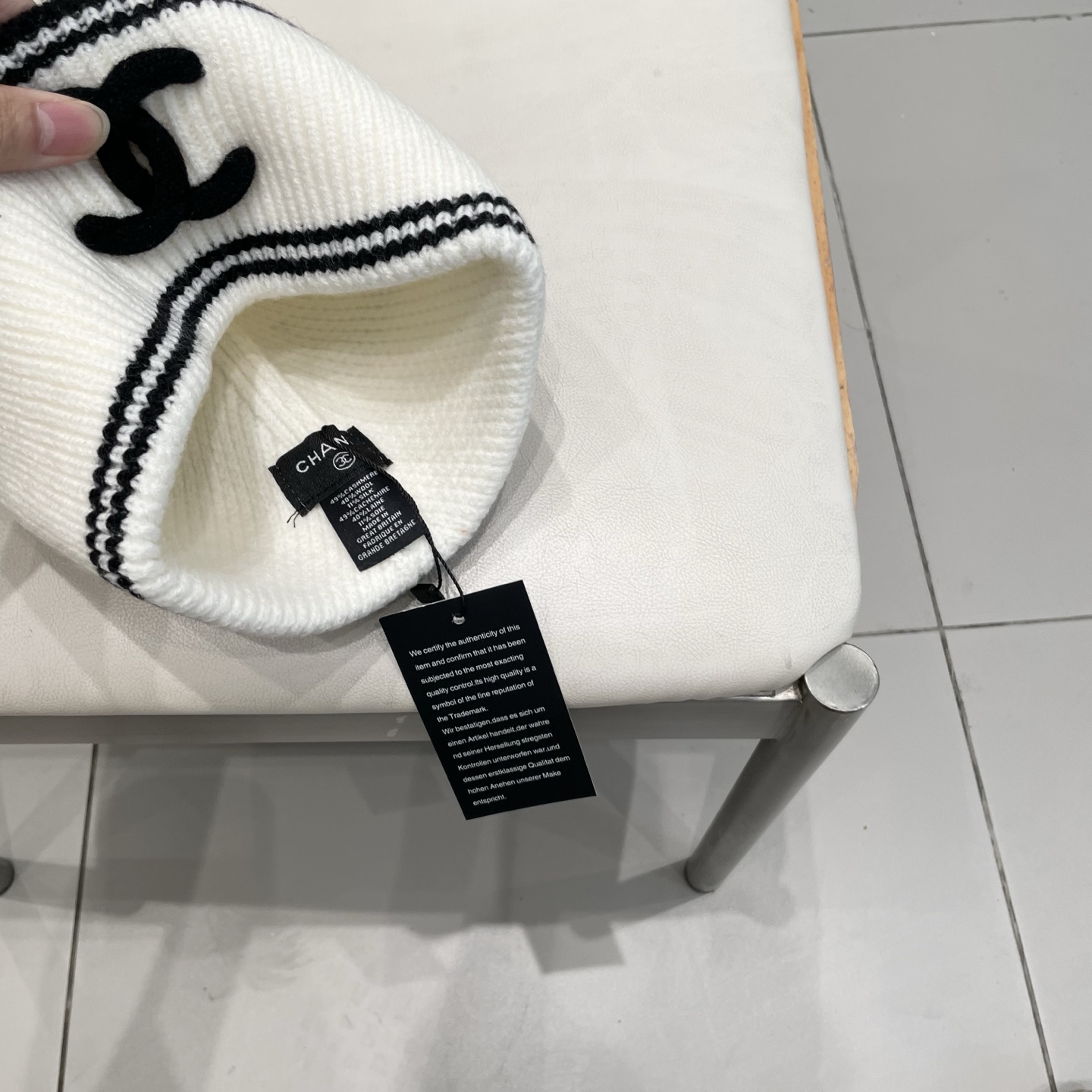  chanel香奈儿网红针织毛线帽冬女针织羊毛绒套头护耳包头帽防寒挡风加厚保暖