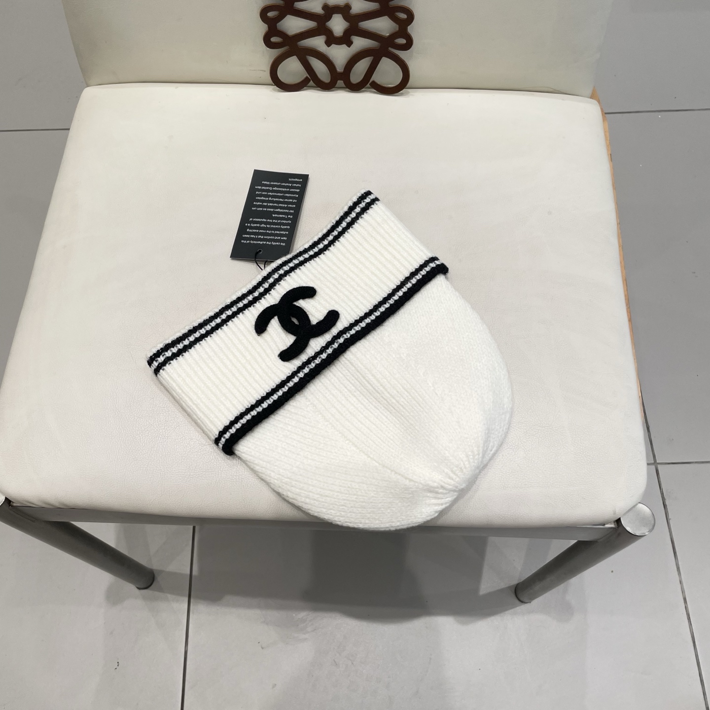  chanel香奈儿网红针织毛线帽冬女针织羊毛绒套头护耳包头帽防寒挡风加厚保暖