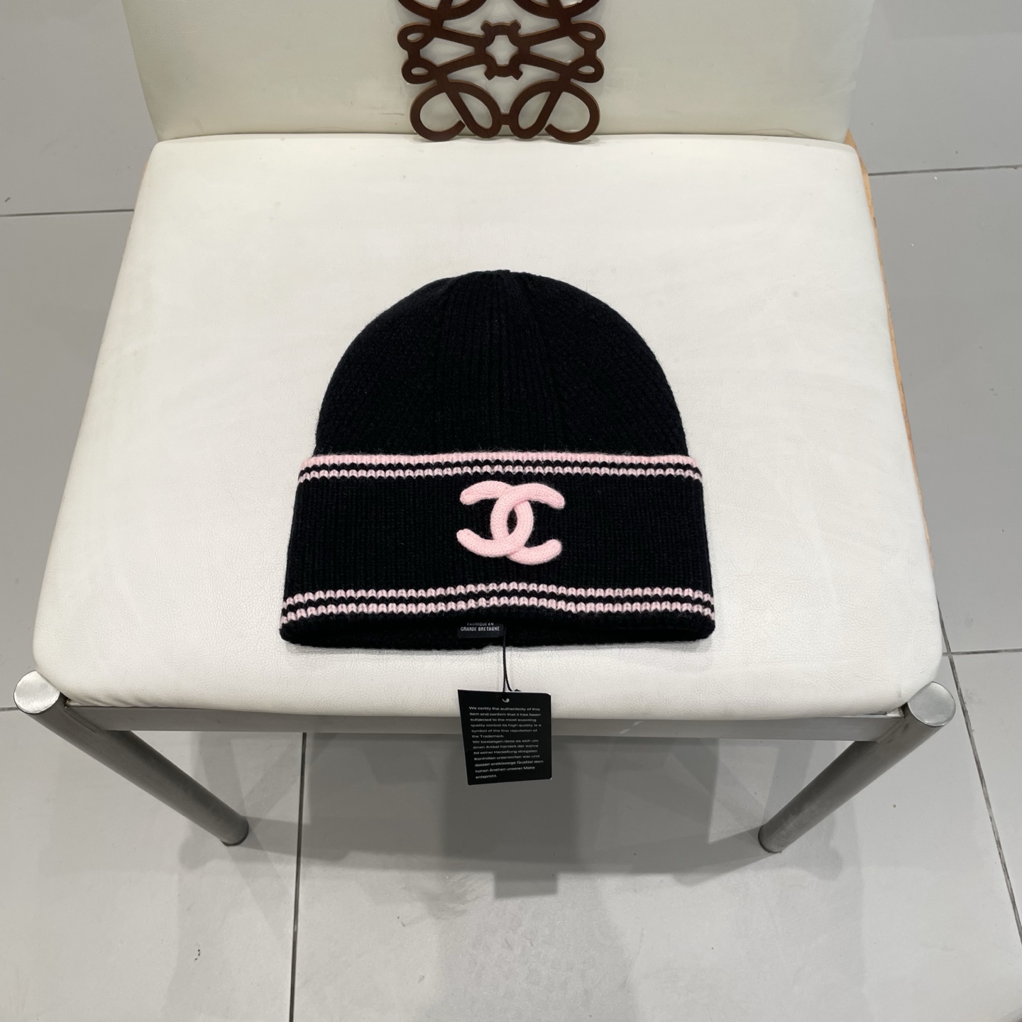  chanel香奈儿网红针织毛线帽冬女针织羊毛绒套头护耳包头帽防寒挡风加厚保暖