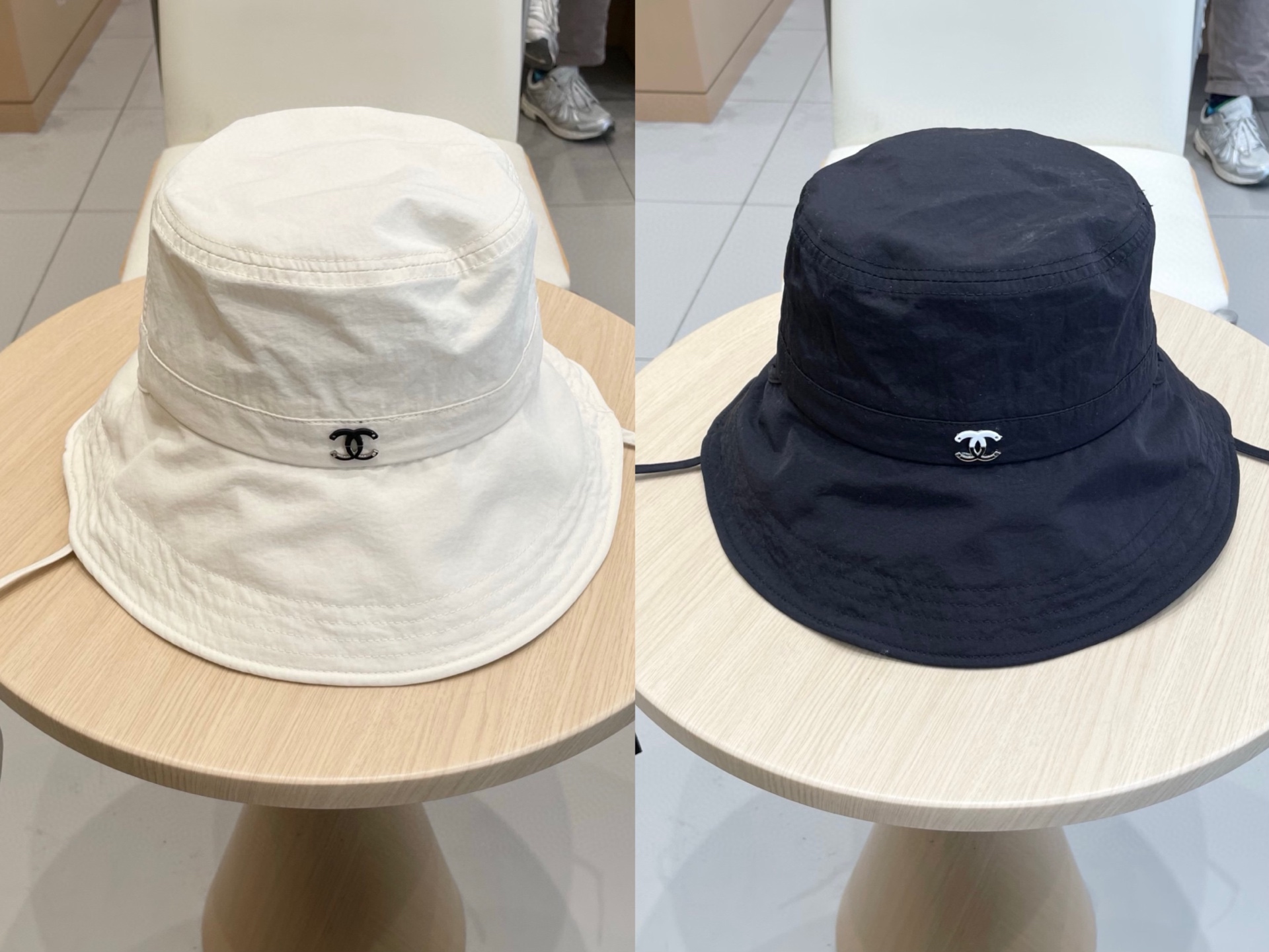  Chanel香奈儿春夏季新款纯色渔夫帽子女户外速干透气薄款防晒遮阳帽