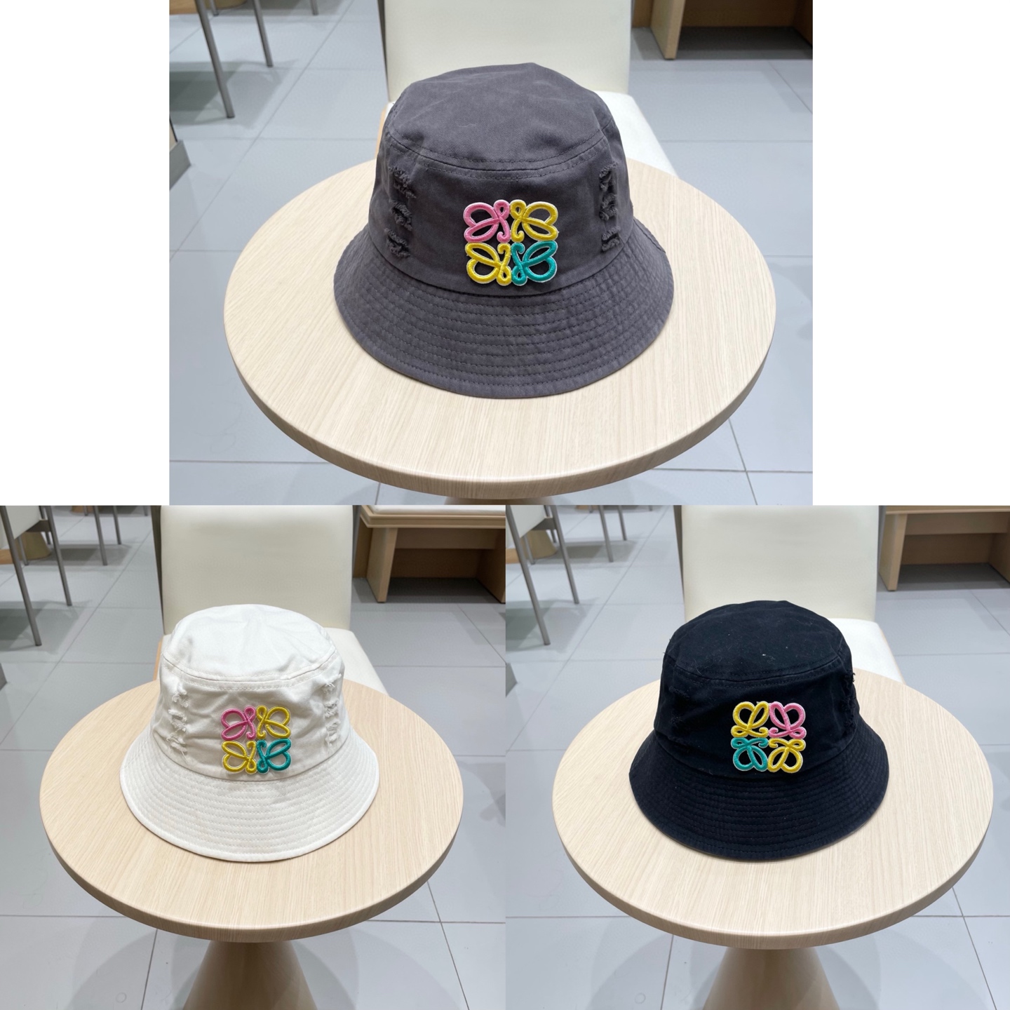  罗意威个性渔夫帽，一款很优秀的休闲渔夫帽
质感复古潮味十足，很强的街拍风，帅！
一年四季都可以佩戴！
