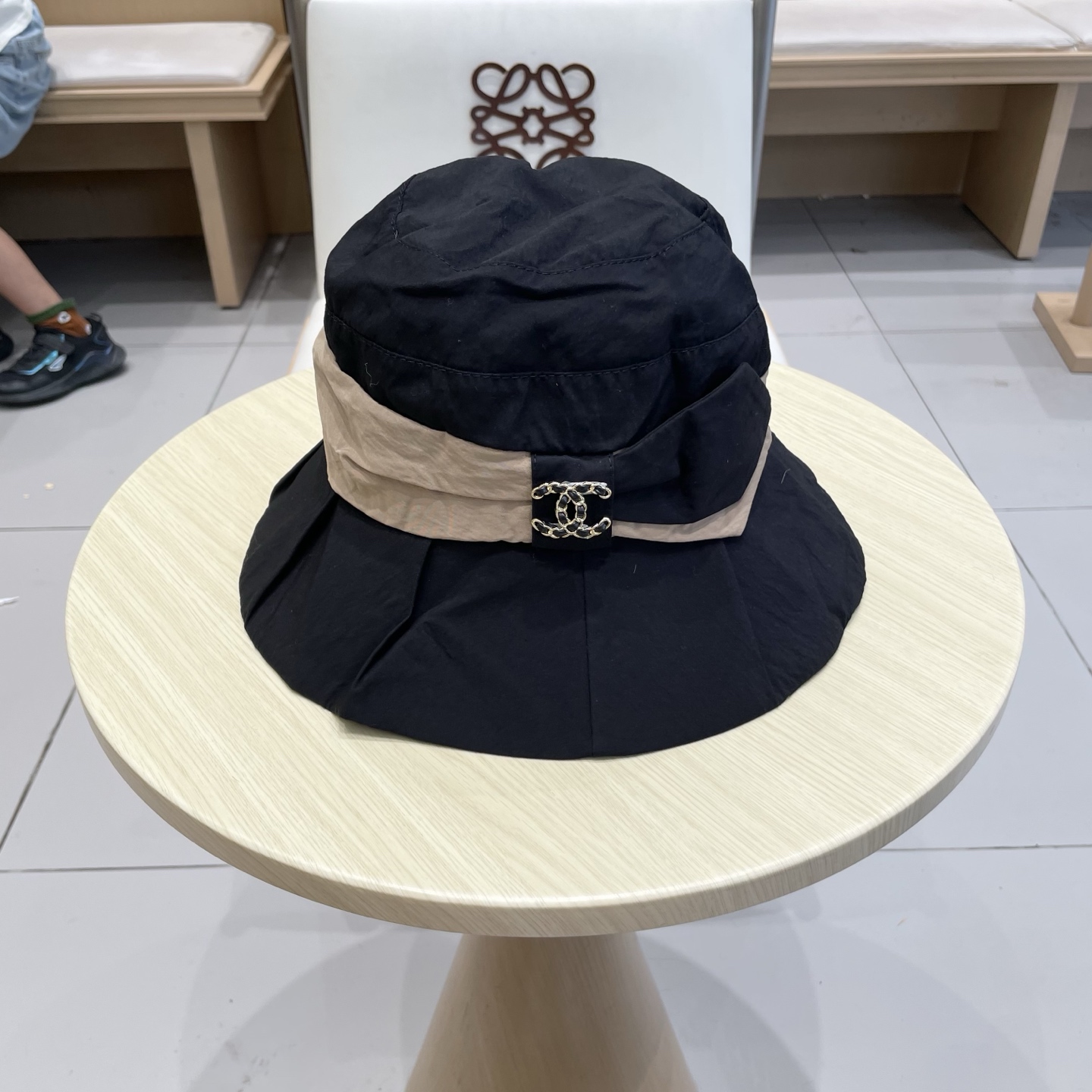  chanel香奈儿女士夏季遮阳防晒帽防紫外线太阳帽时尚显脸小渔夫帽春秋盆帽