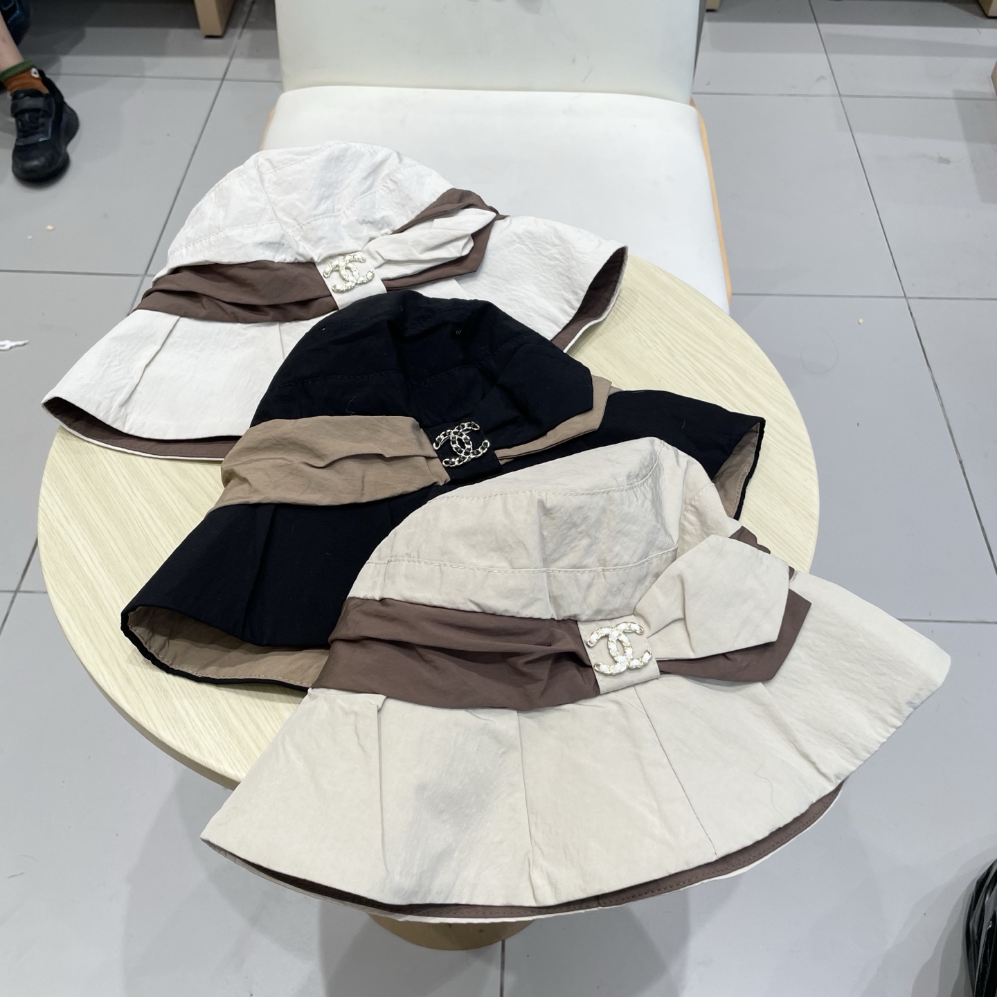  chanel香奈儿女士夏季遮阳防晒帽防紫外线太阳帽时尚显脸小渔夫帽春秋盆帽