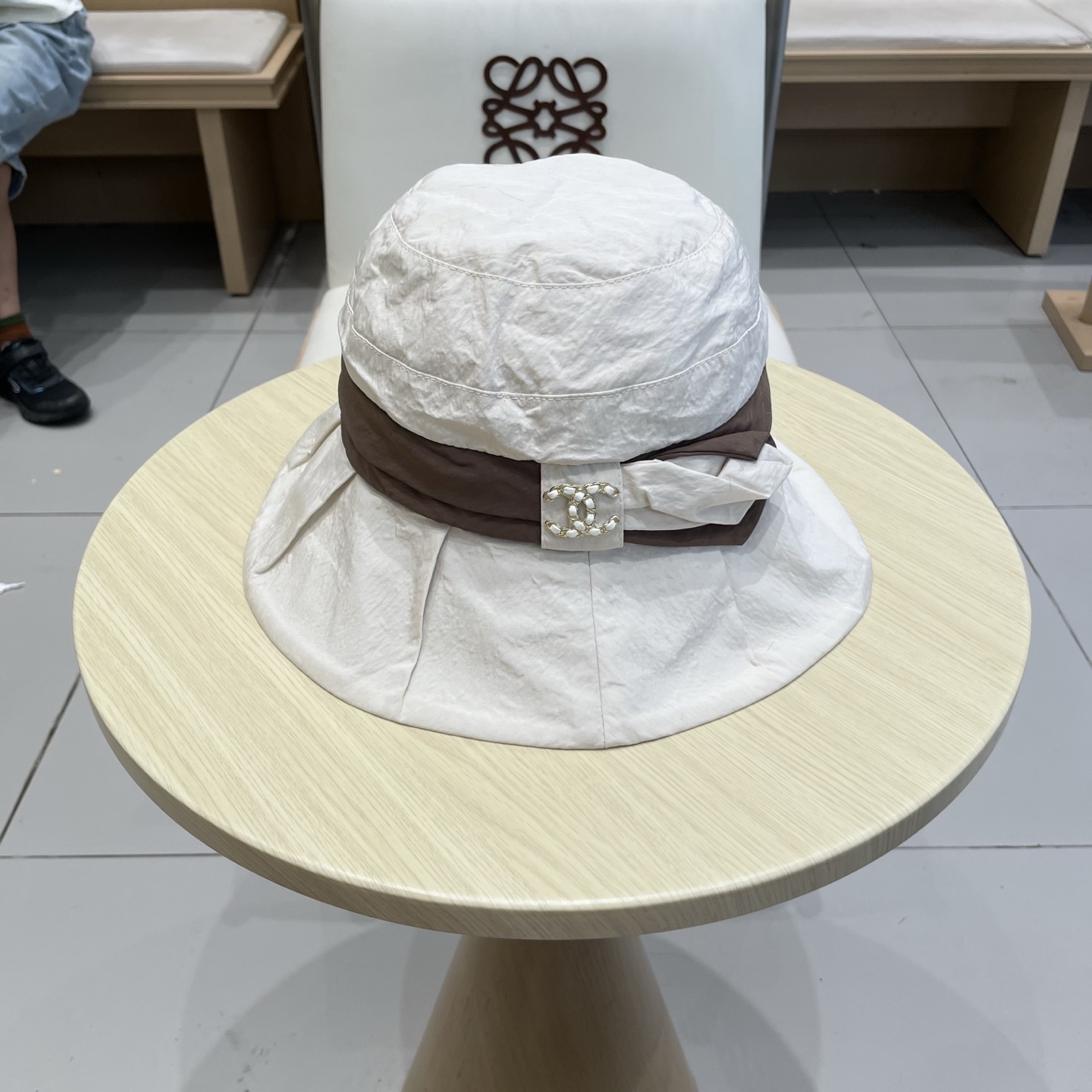  chanel香奈儿女士夏季遮阳防晒帽防紫外线太阳帽时尚显脸小渔夫帽春秋盆帽