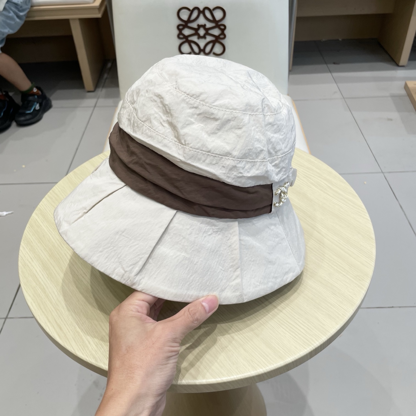  chanel香奈儿女士夏季遮阳防晒帽防紫外线太阳帽时尚显脸小渔夫帽春秋盆帽