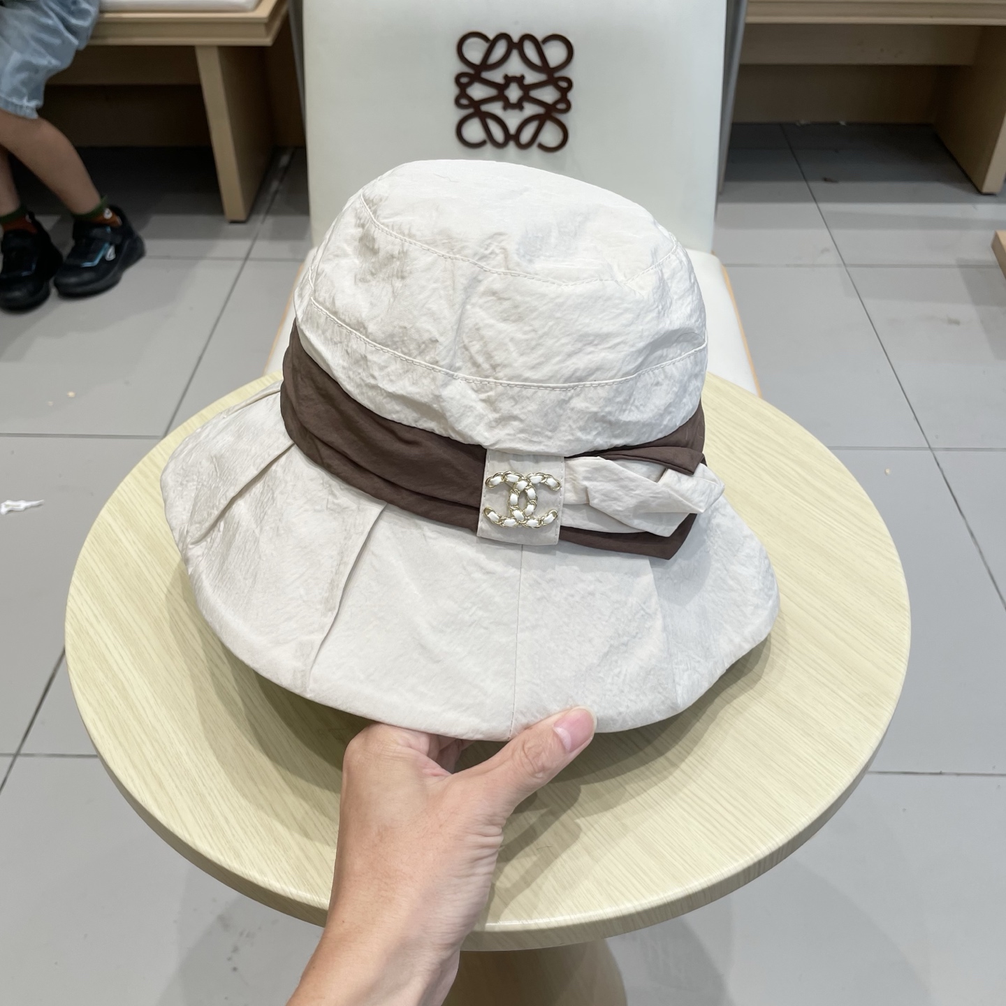  chanel香奈儿女士夏季遮阳防晒帽防紫外线太阳帽时尚显脸小渔夫帽春秋盆帽