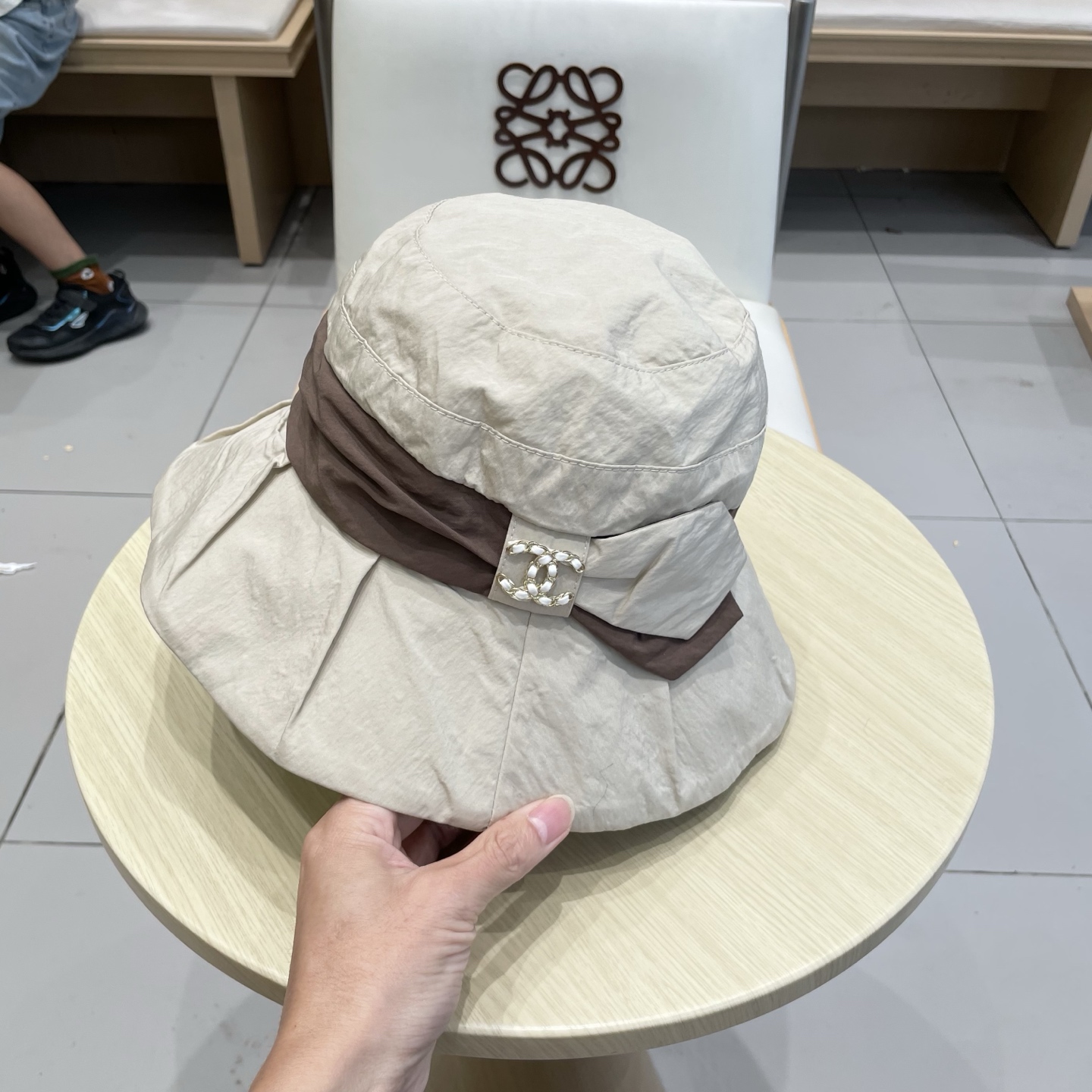  chanel香奈儿女士夏季遮阳防晒帽防紫外线太阳帽时尚显脸小渔夫帽春秋盆帽