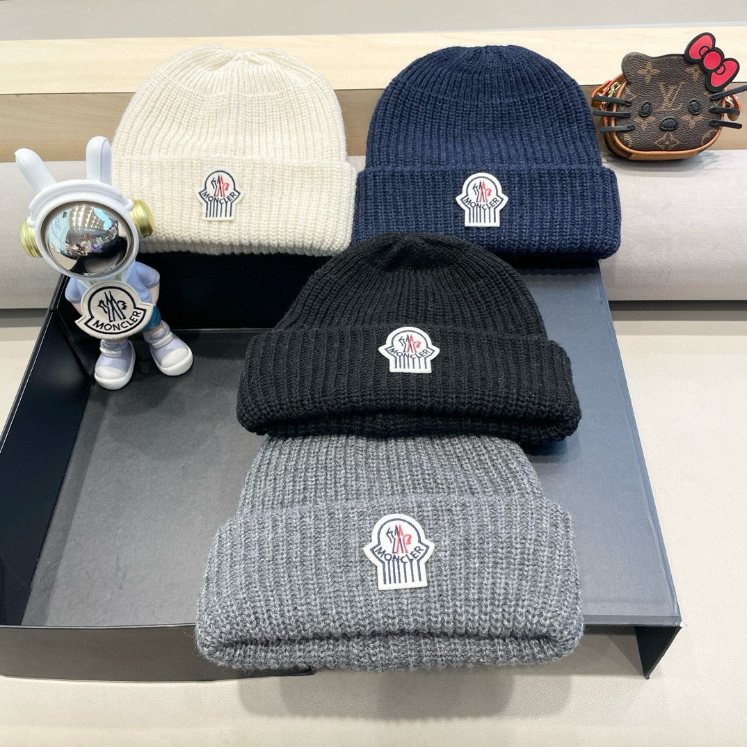  蒙口Moncler盟可睐💥官网经典针织帽，原单复刻.非常柔软亲肤，弹性很好💓有质感又非常百搭的款式~保