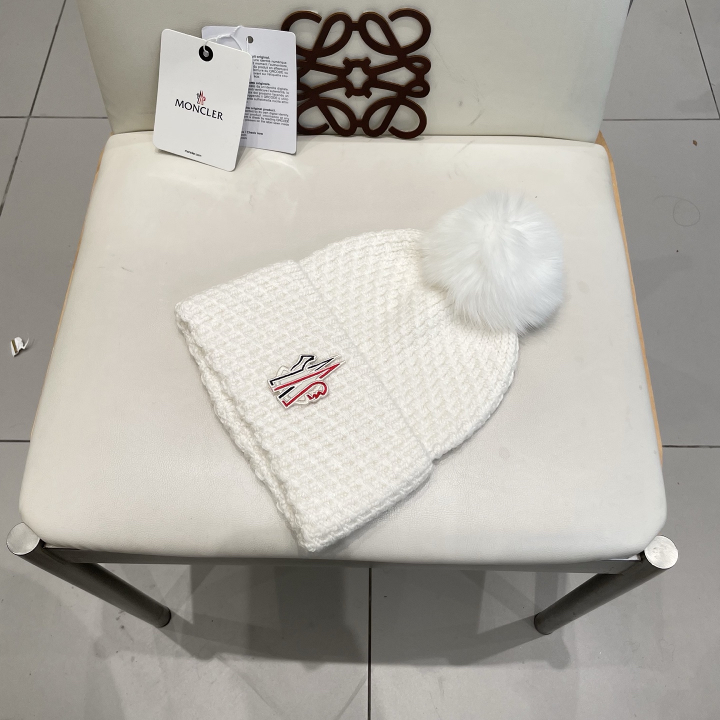  蒙口MONCLER🎩官方热卖爆款，羊毛针织毛线帽，百分之70羊毛，30兔毛，时尚好品质高端大气，超柔软