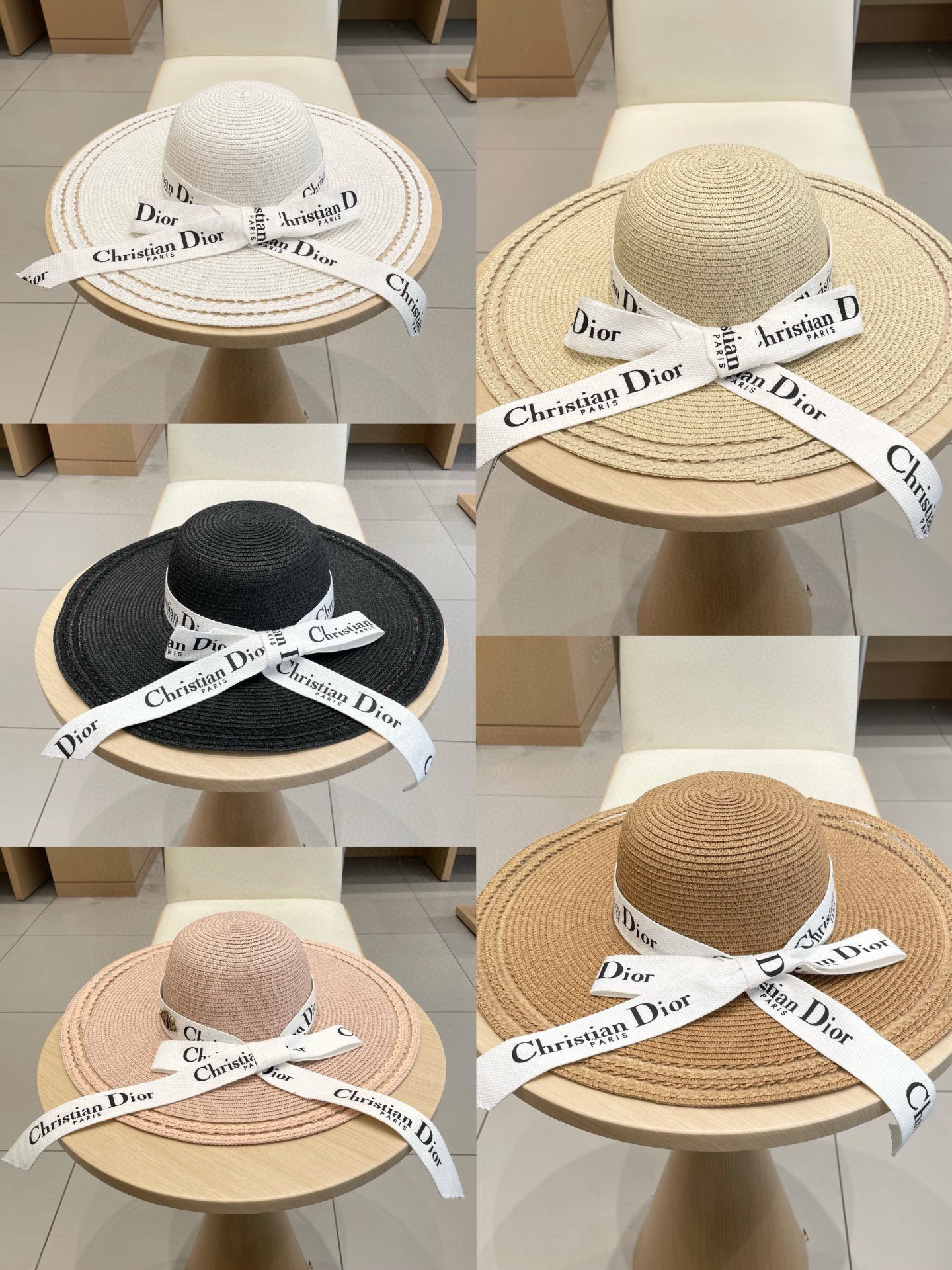  Dior迪奥新款大帽檐盆帽、沙滩草帽，头围57cm