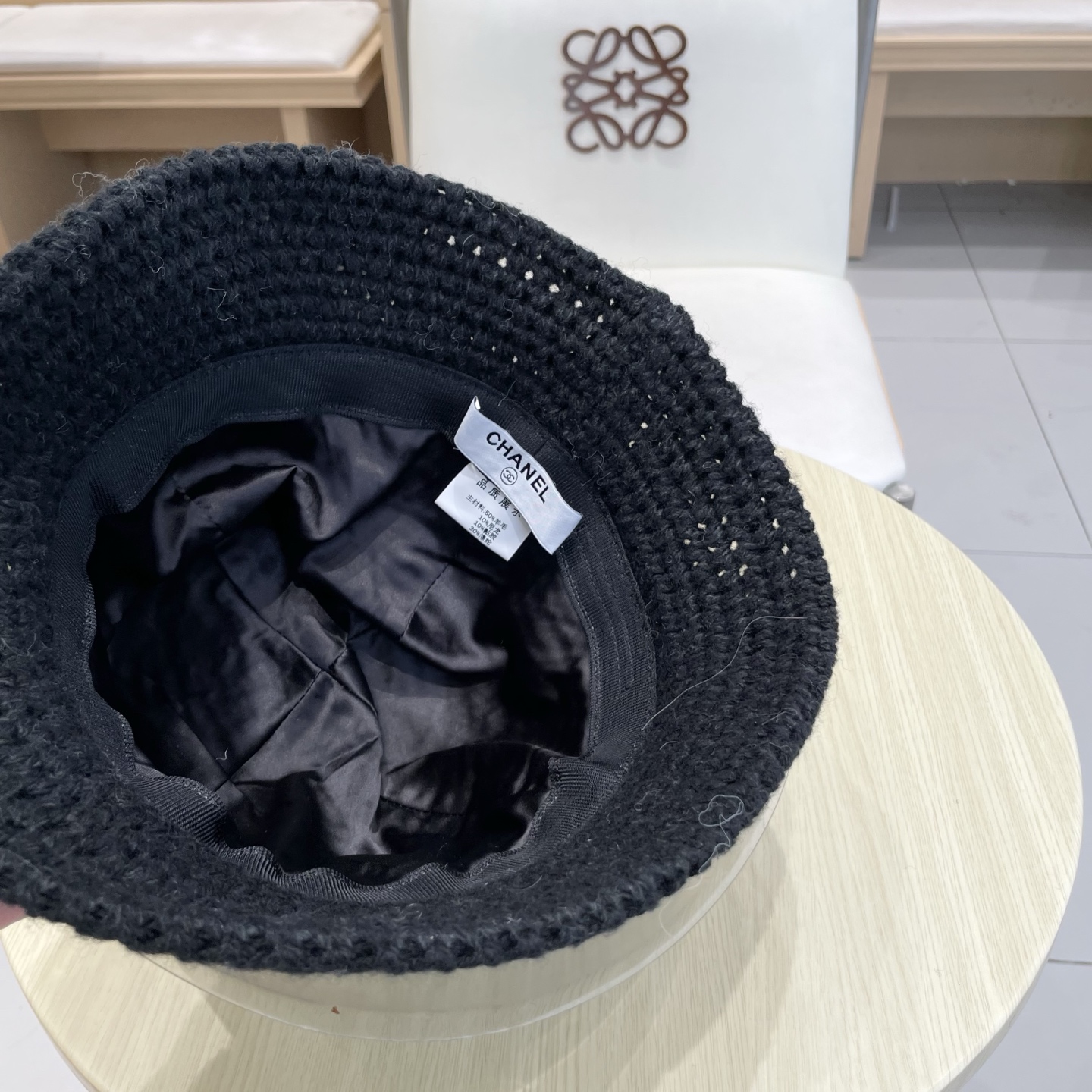 香奈儿新款针织秋冬渔夫帽，头围57cm
​
