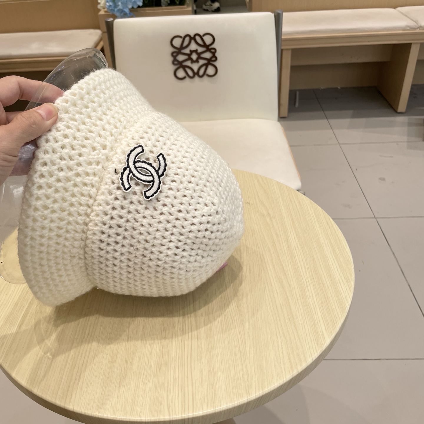  香奈儿新款针织秋冬渔夫帽，头围57cm
​