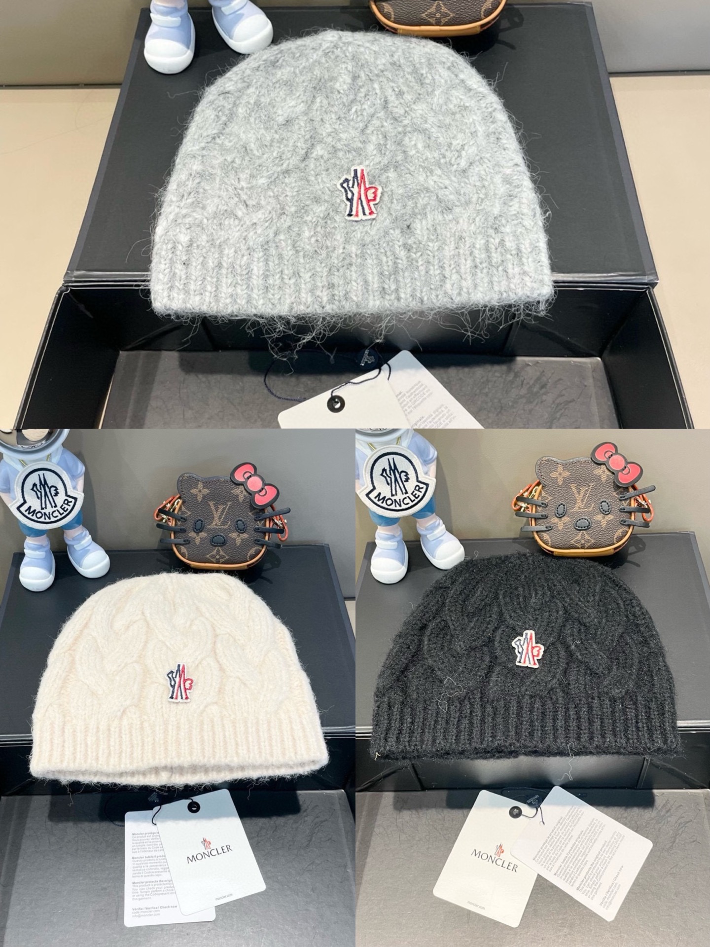  蒙口Moncler盟可睐💥官网经典针织帽，原单复刻.非常柔软亲肤，弹性很好💓有质感又非常百搭的款式~保
