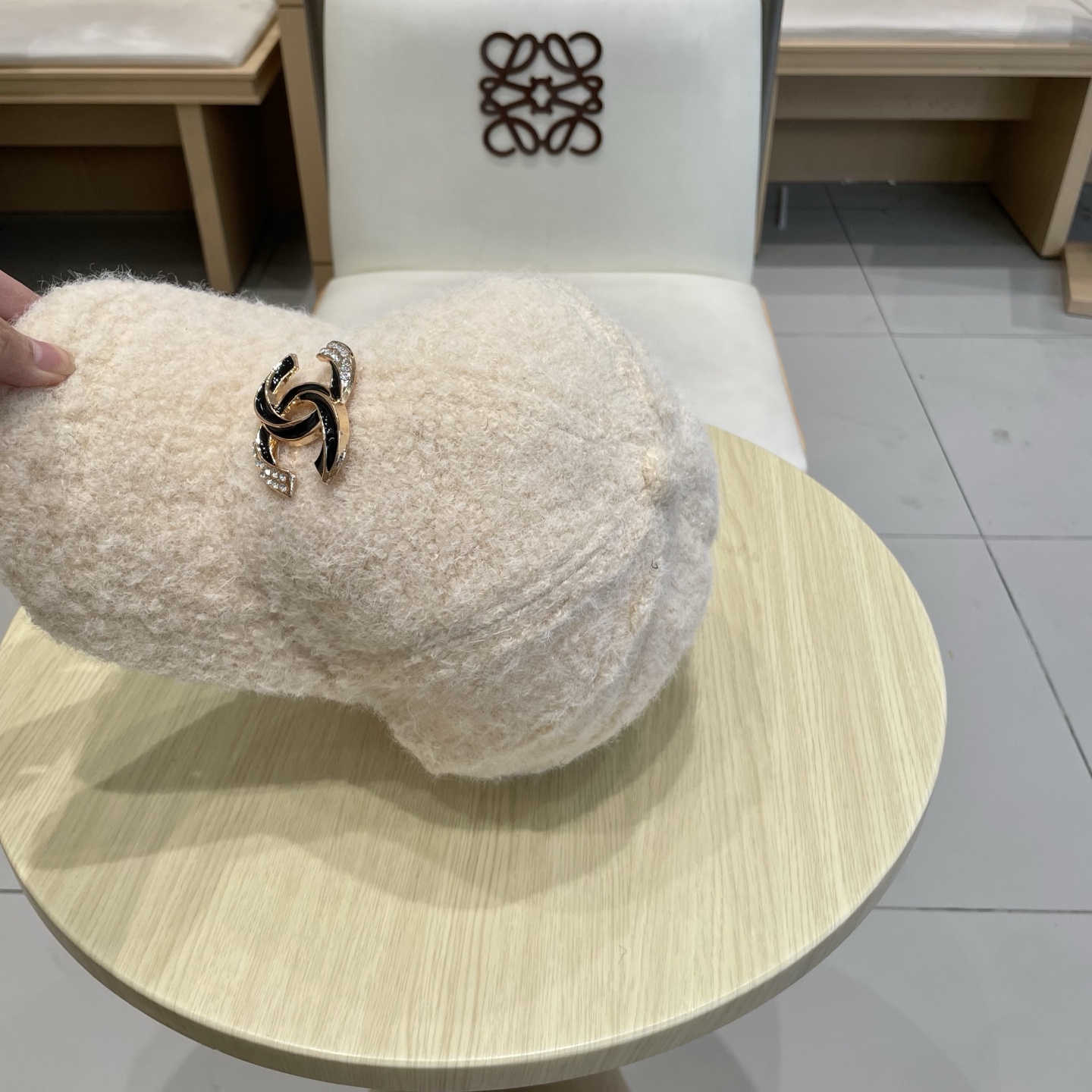  香奈儿CHANEL 新品羊羔毛棒球帽，小香经典简约，时尚休闲设计 跑量新品