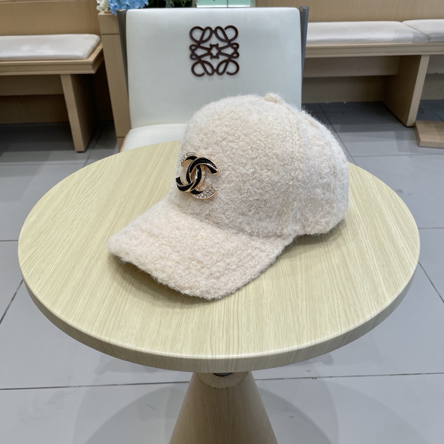  香奈儿CHANEL 新品羊羔毛棒球帽，小香经典简约，时尚休闲设计 跑量新品