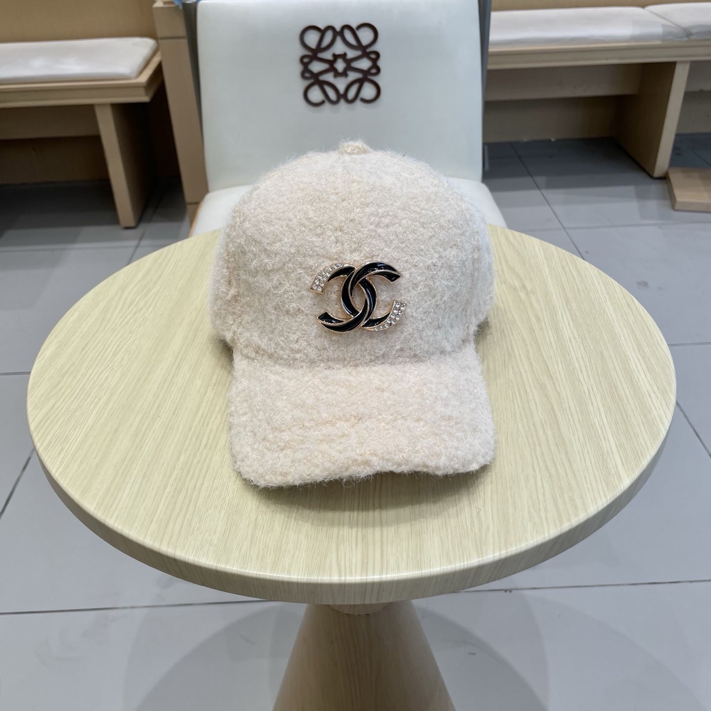  香奈儿CHANEL 新品羊羔毛棒球帽，小香经典简约，时尚休闲设计 跑量新品