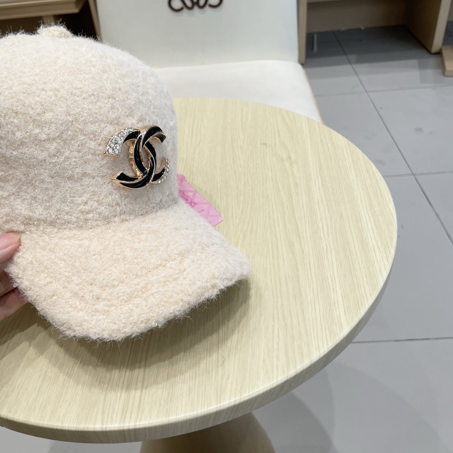  香奈儿CHANEL 新品羊羔毛棒球帽，小香经典简约，时尚休闲设计 跑量新品