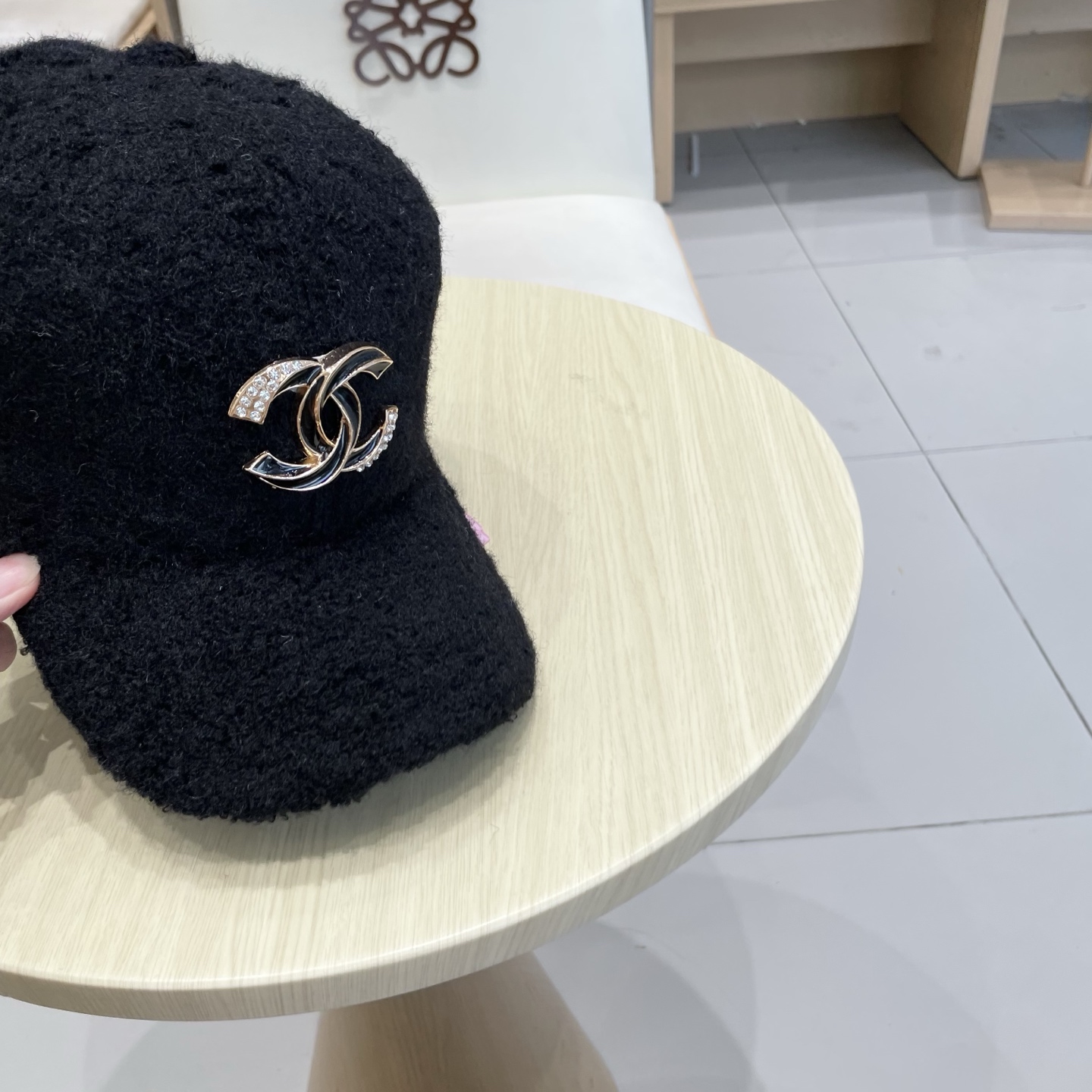  香奈儿CHANEL 新品羊羔毛棒球帽，小香经典简约，时尚休闲设计 跑量新品