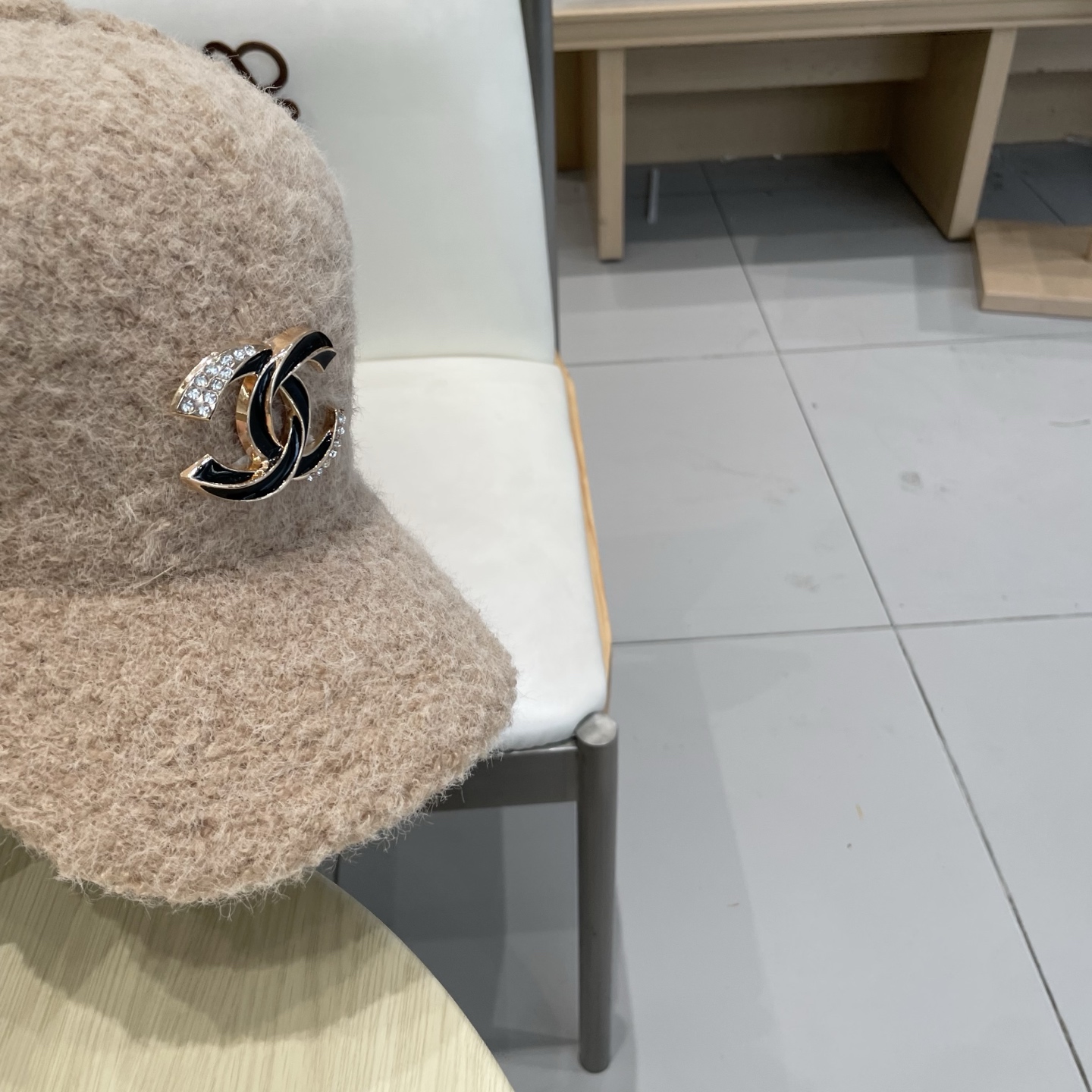  香奈儿CHANEL 新品羊羔毛棒球帽，小香经典简约，时尚休闲设计 跑量新品