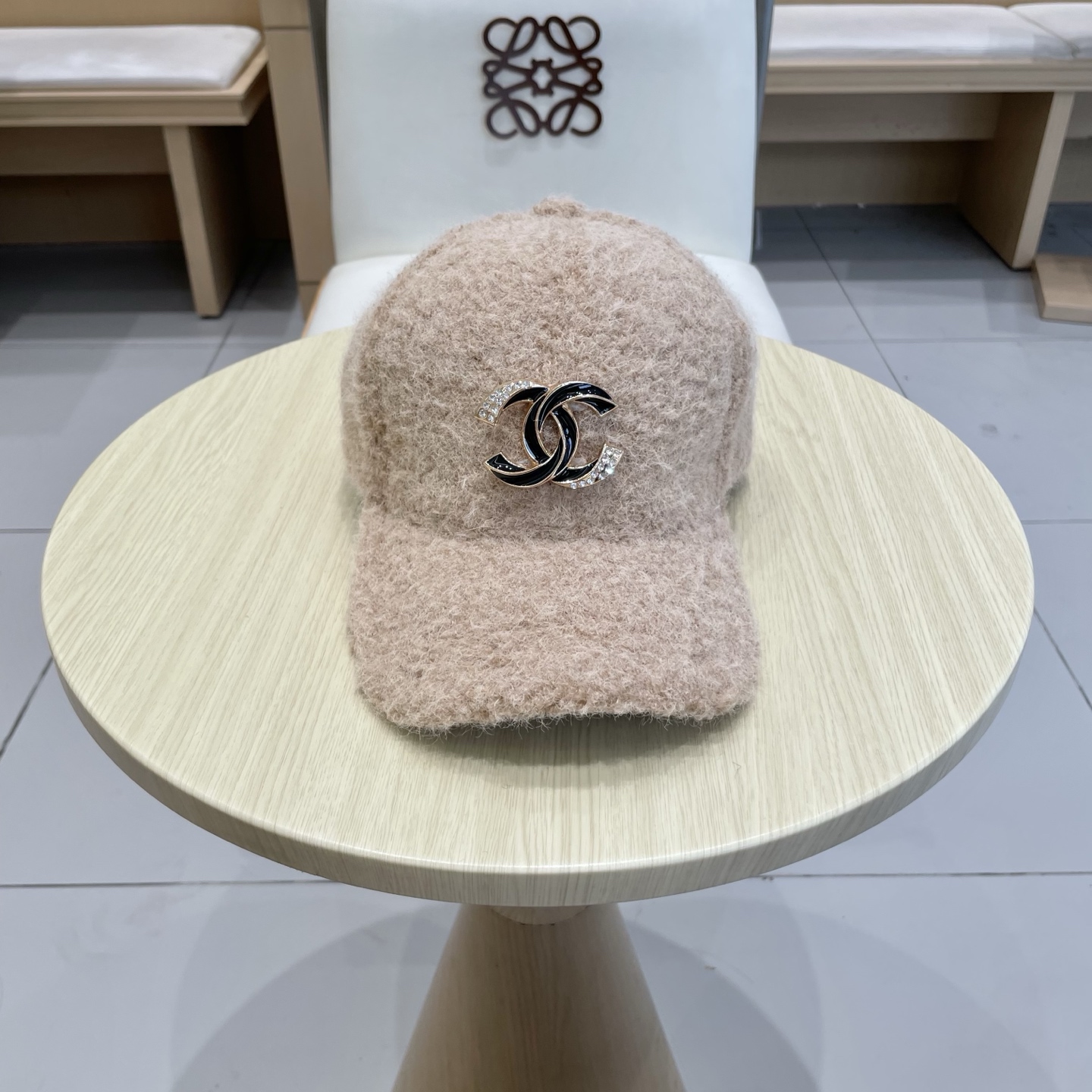  香奈儿CHANEL 新品羊羔毛棒球帽，小香经典简约，时尚休闲设计 跑量新品