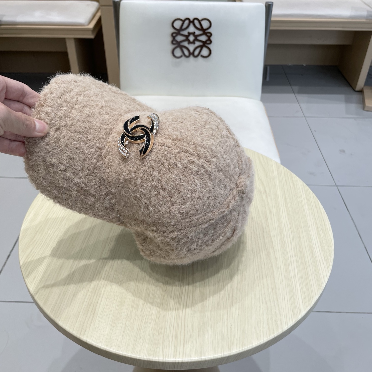  香奈儿CHANEL 新品羊羔毛棒球帽，小香经典简约，时尚休闲设计 跑量新品