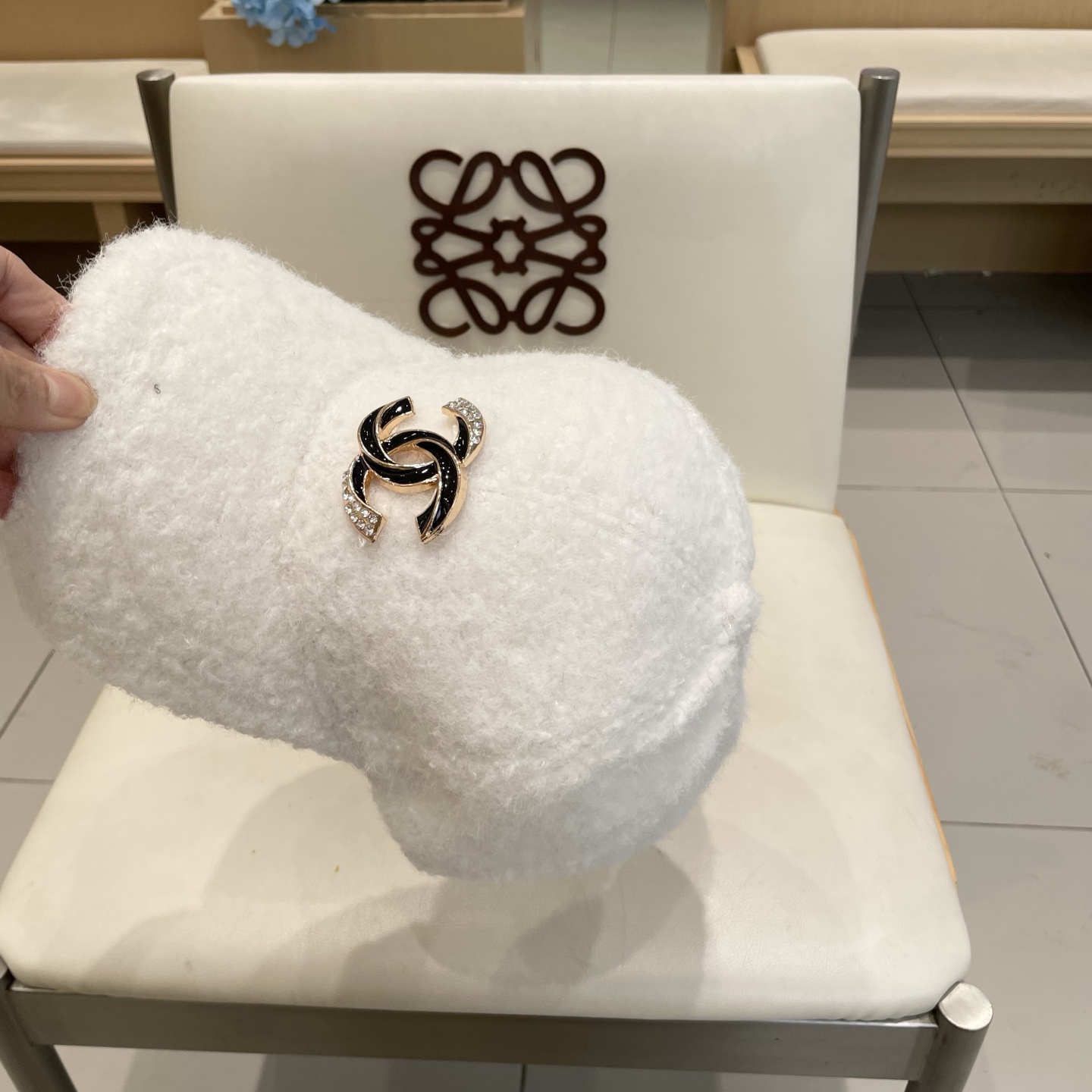  香奈儿CHANEL 新品羊羔毛棒球帽，小香经典简约，时尚休闲设计 跑量新品