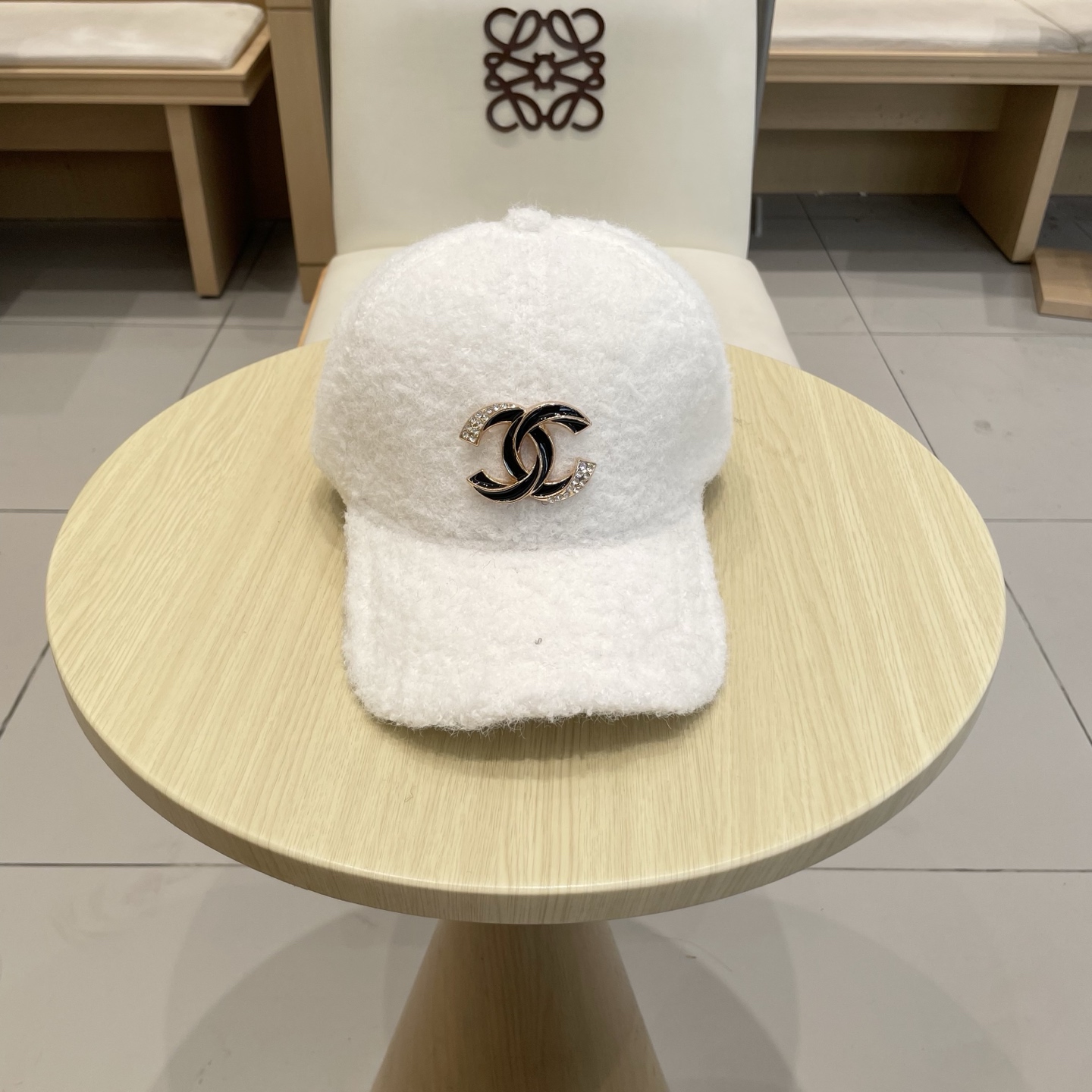  香奈儿CHANEL 新品羊羔毛棒球帽，小香经典简约，时尚休闲设计 跑量新品