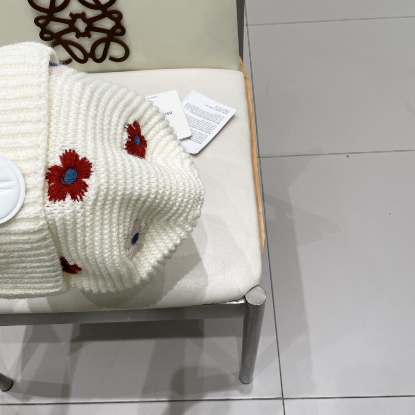  MONCLER蒙口2025新款时尚花朵刺绣针织帽子女生秋冬天防寒保暖毛线帽护耳冷帽