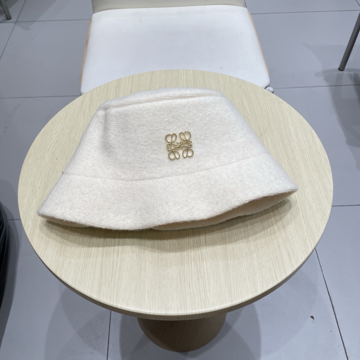  Loewe罗意威羊毛渔夫帽女秋冬泫雅同款针织帽盆帽女月子帽产后冬季