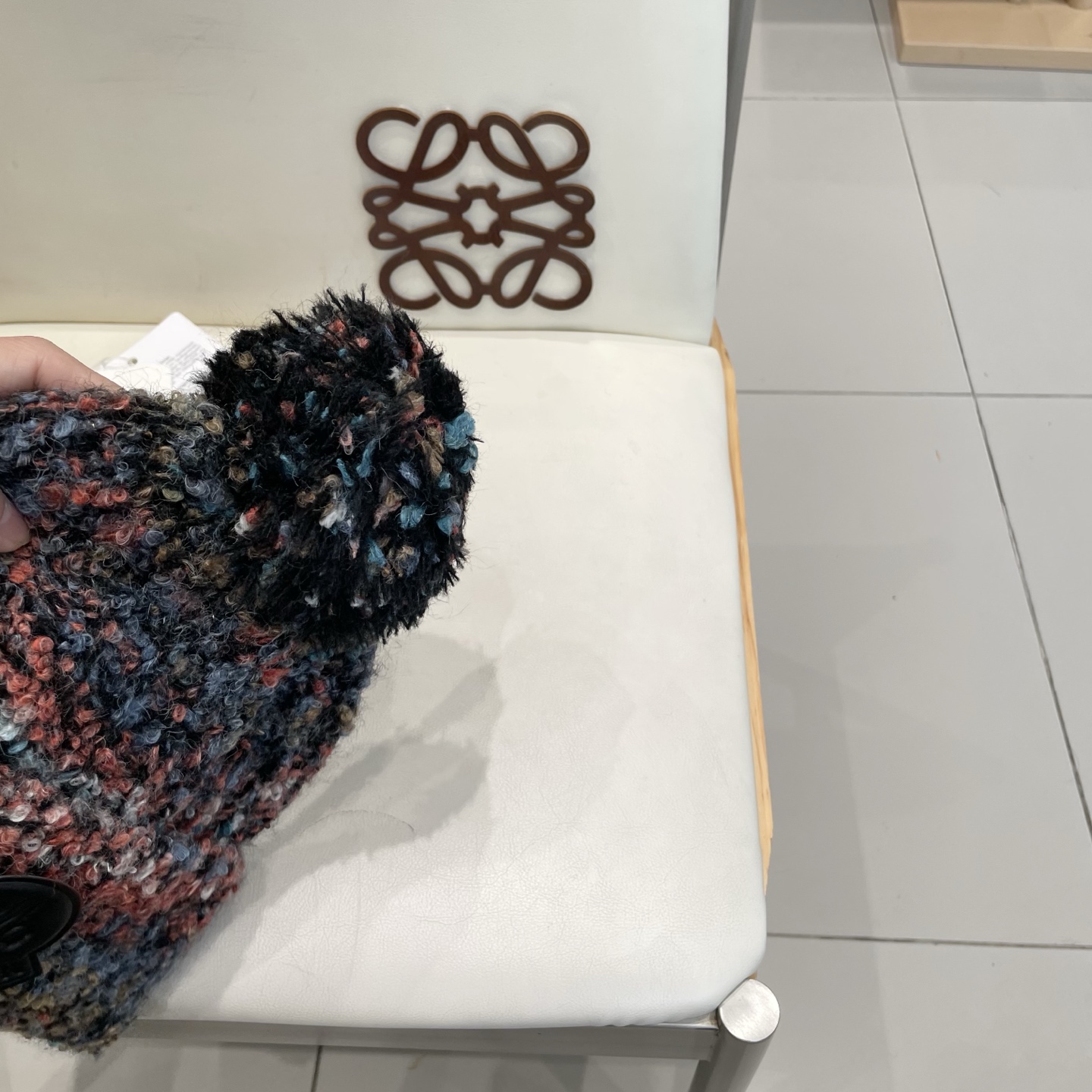  MONCLER蒙口秋冬2025新款大头围羊毛混纺毛线帽保暖护耳条纹针织帽冷帽