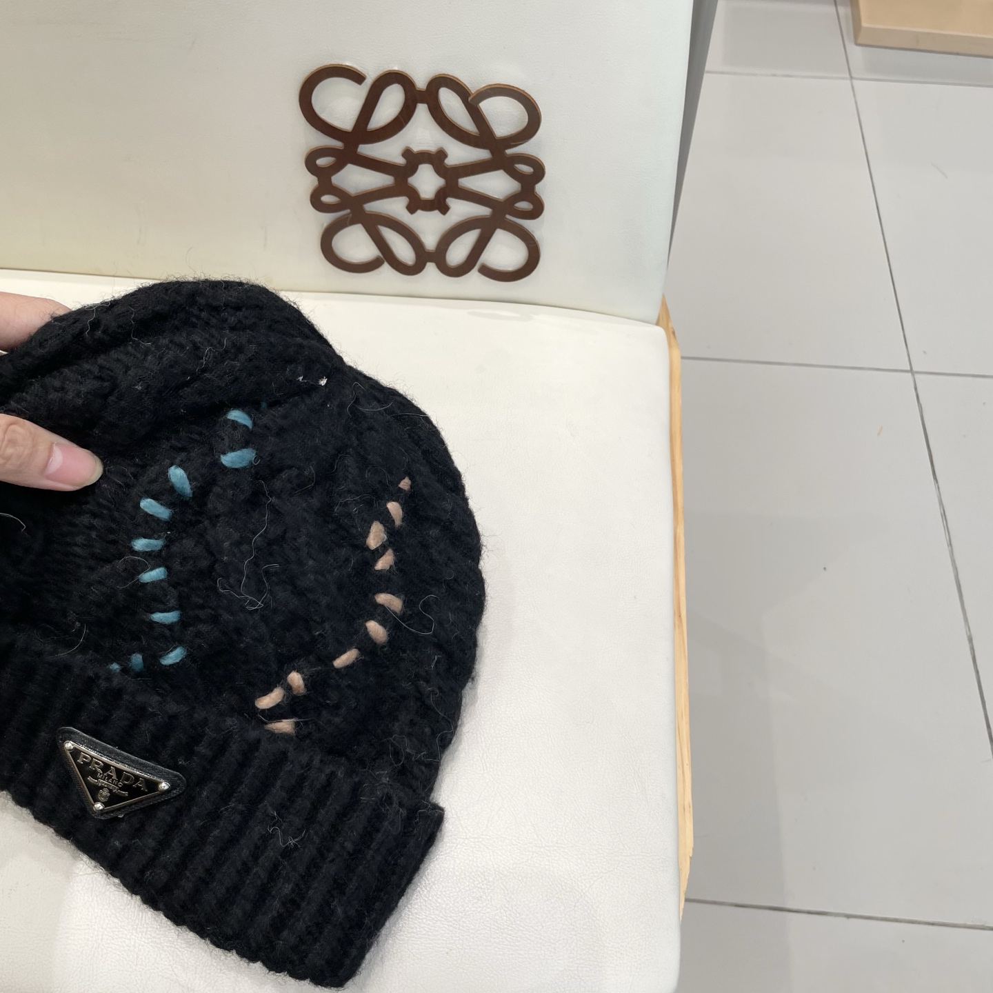  🧢普拉达PRADA👒 秋冬新款针织毛线帽，超火爆💖质感一流，出街超好搭配！减龄神器