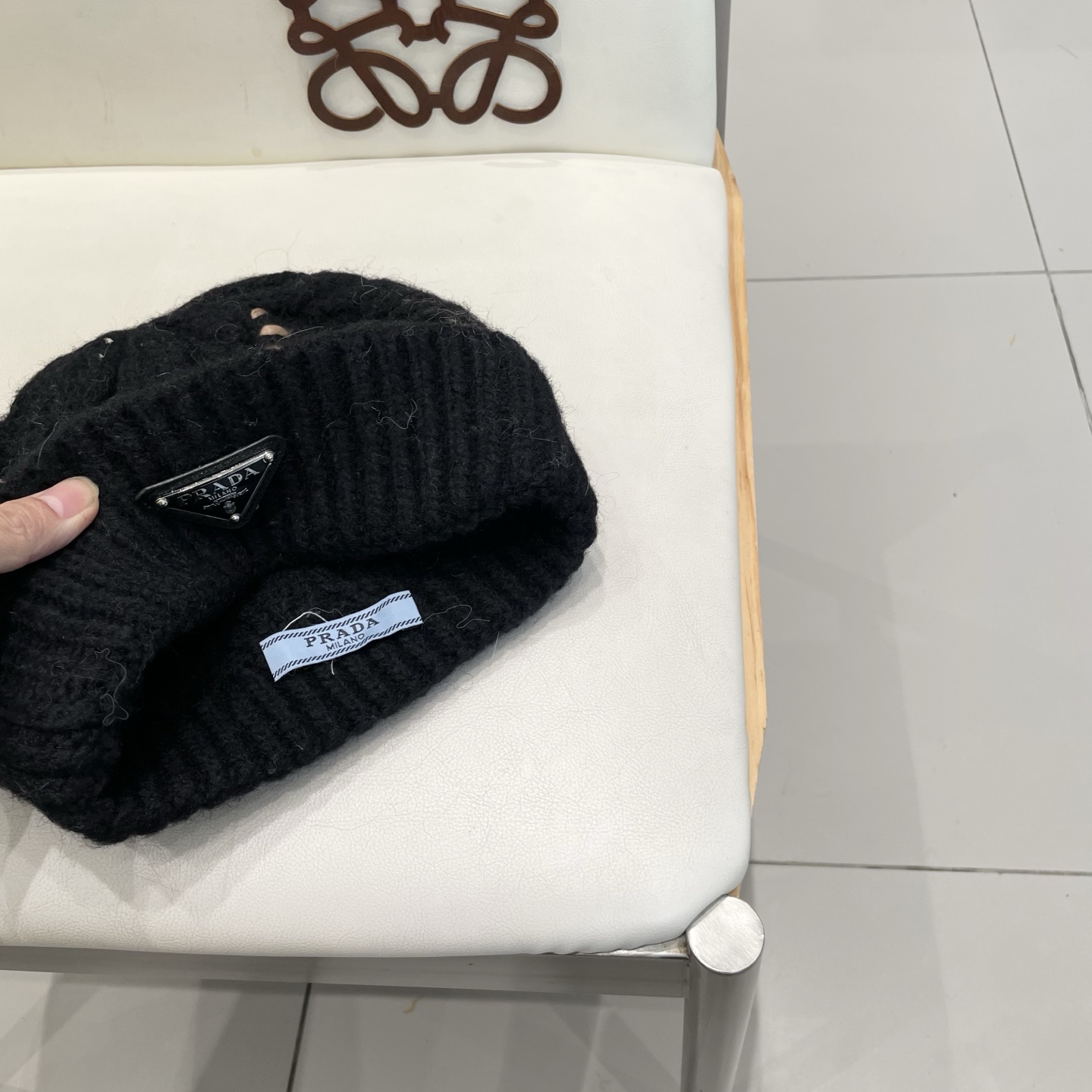  🧢普拉达PRADA👒 秋冬新款针织毛线帽，超火爆💖质感一流，出街超好搭配！减龄神器