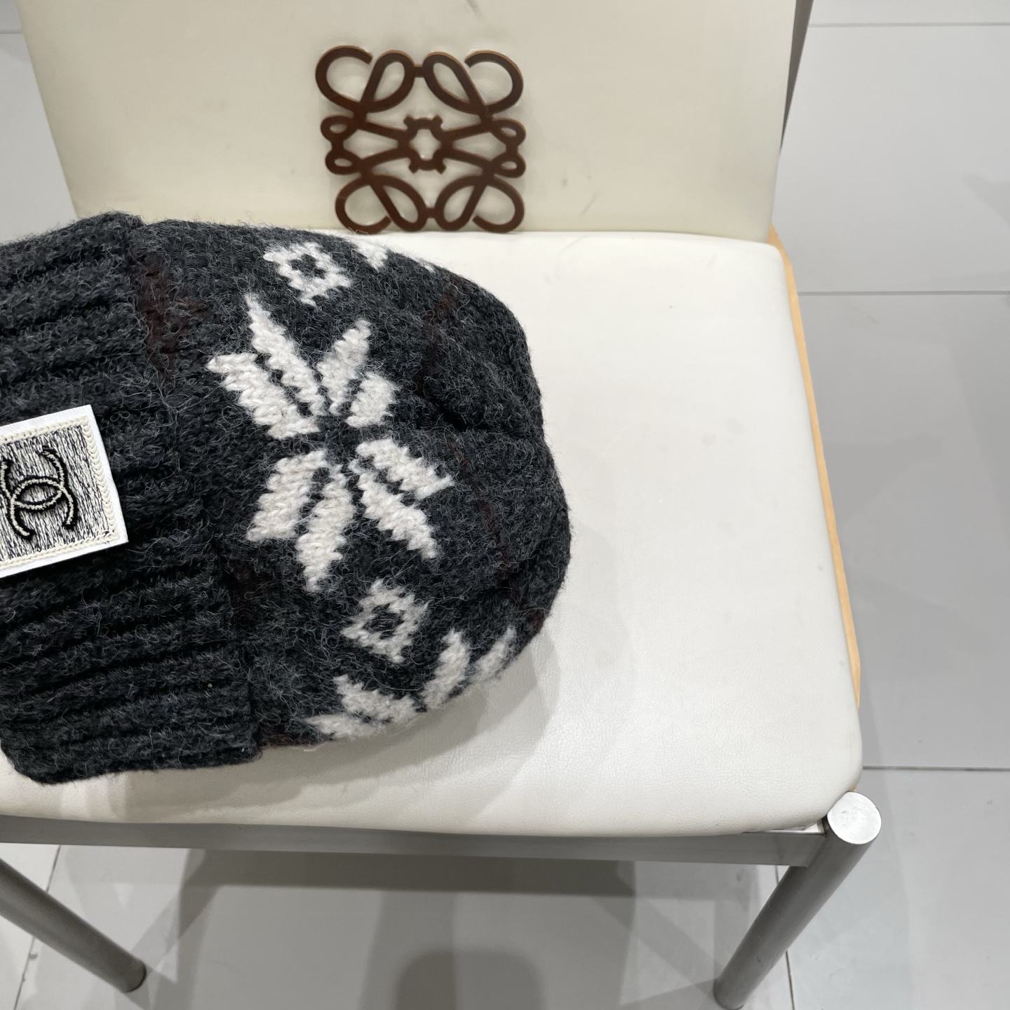  chanel香奈儿秋冬复古费尔岛针织帽女加厚保暖护耳毛线帽男含羊毛混纺防寒帽子