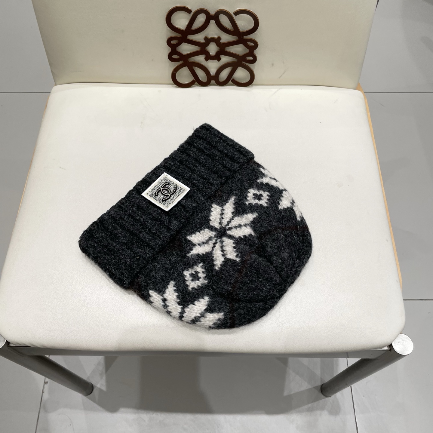  chanel香奈儿秋冬复古费尔岛针织帽女加厚保暖护耳毛线帽男含羊毛混纺防寒帽子