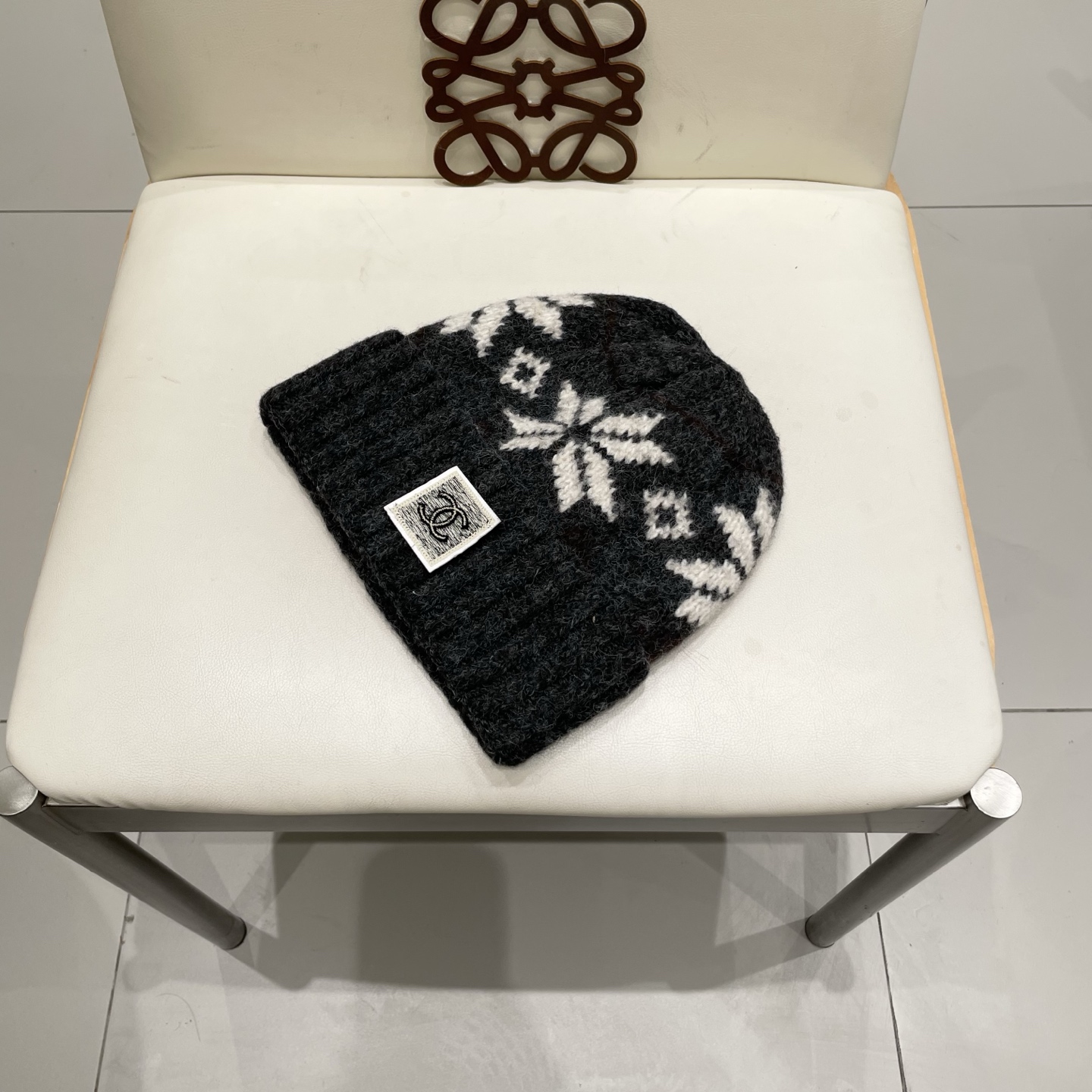  chanel香奈儿秋冬复古费尔岛针织帽女加厚保暖护耳毛线帽男含羊毛混纺防寒帽子