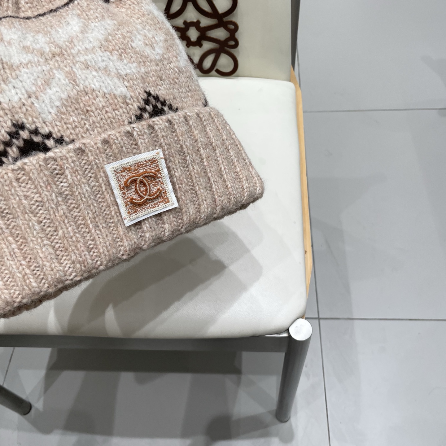  chanel香奈儿秋冬复古费尔岛针织帽女加厚保暖护耳毛线帽男含羊毛混纺防寒帽子