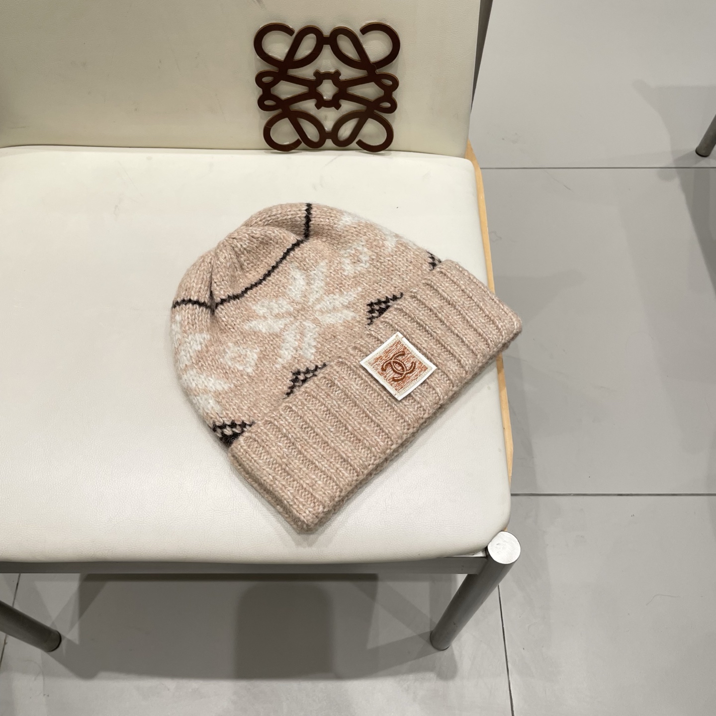  chanel香奈儿秋冬复古费尔岛针织帽女加厚保暖护耳毛线帽男含羊毛混纺防寒帽子