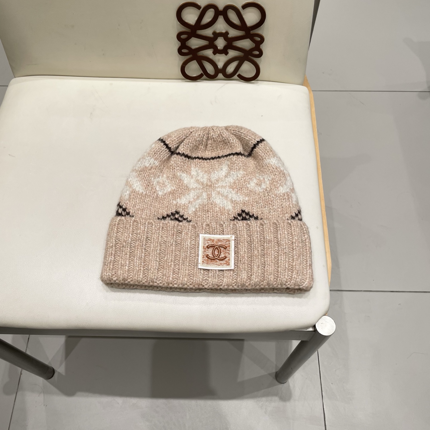  chanel香奈儿秋冬复古费尔岛针织帽女加厚保暖护耳毛线帽男含羊毛混纺防寒帽子