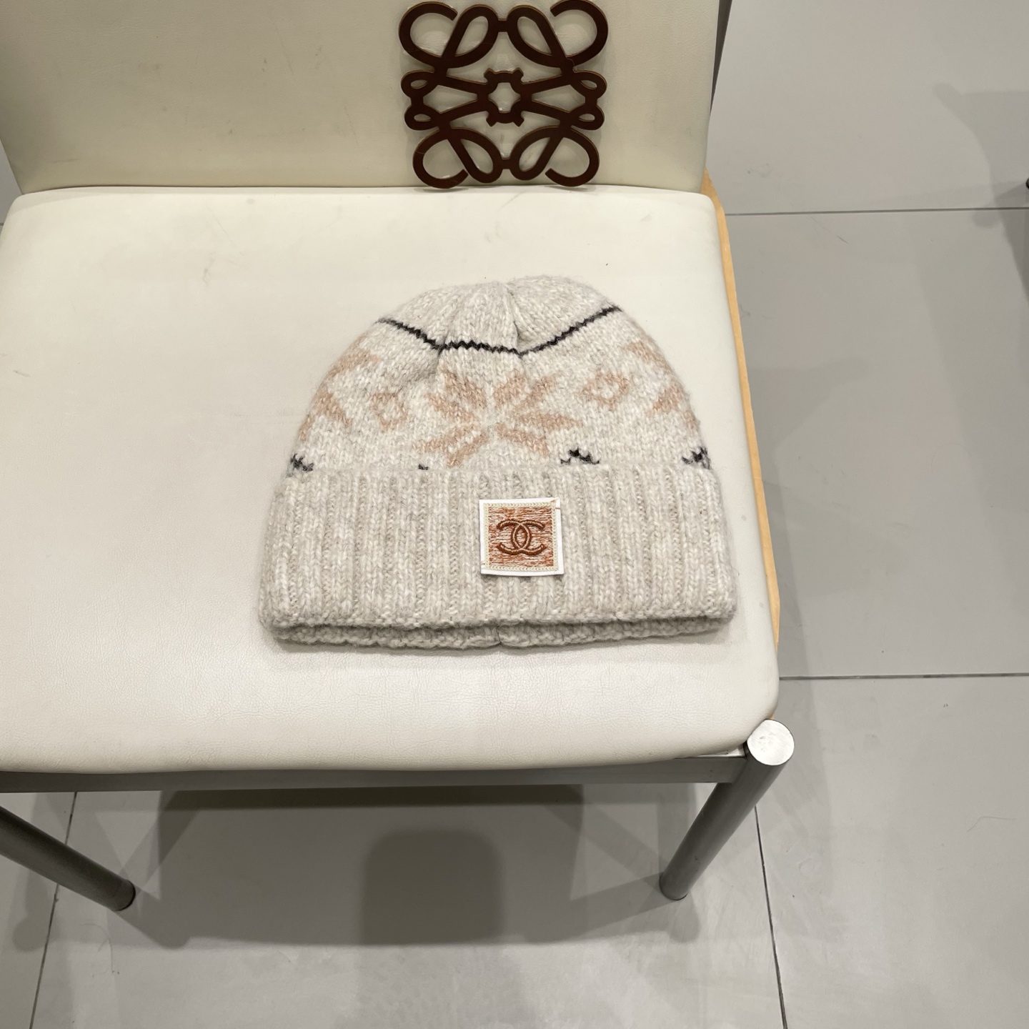  chanel香奈儿秋冬复古费尔岛针织帽女加厚保暖护耳毛线帽男含羊毛混纺防寒帽子