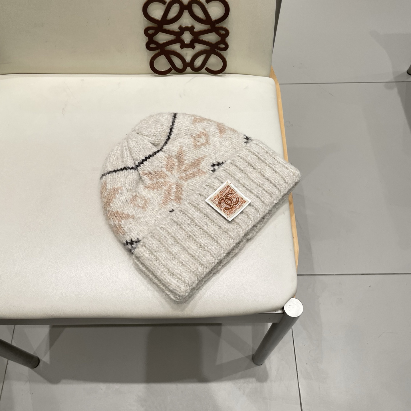  chanel香奈儿秋冬复古费尔岛针织帽女加厚保暖护耳毛线帽男含羊毛混纺防寒帽子